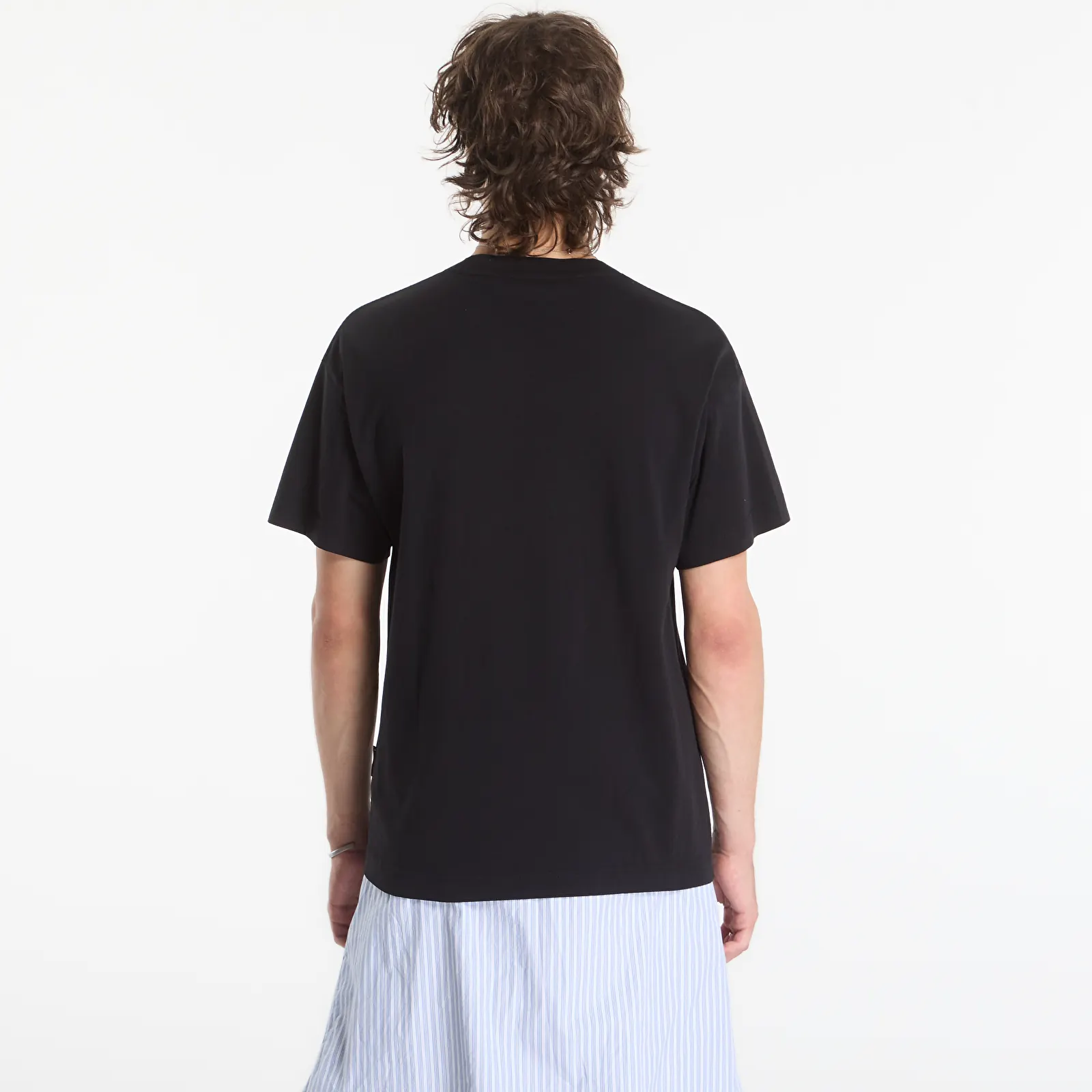 T-krekli Palm Angels Neck Logo Regular Tee Black/ Off White