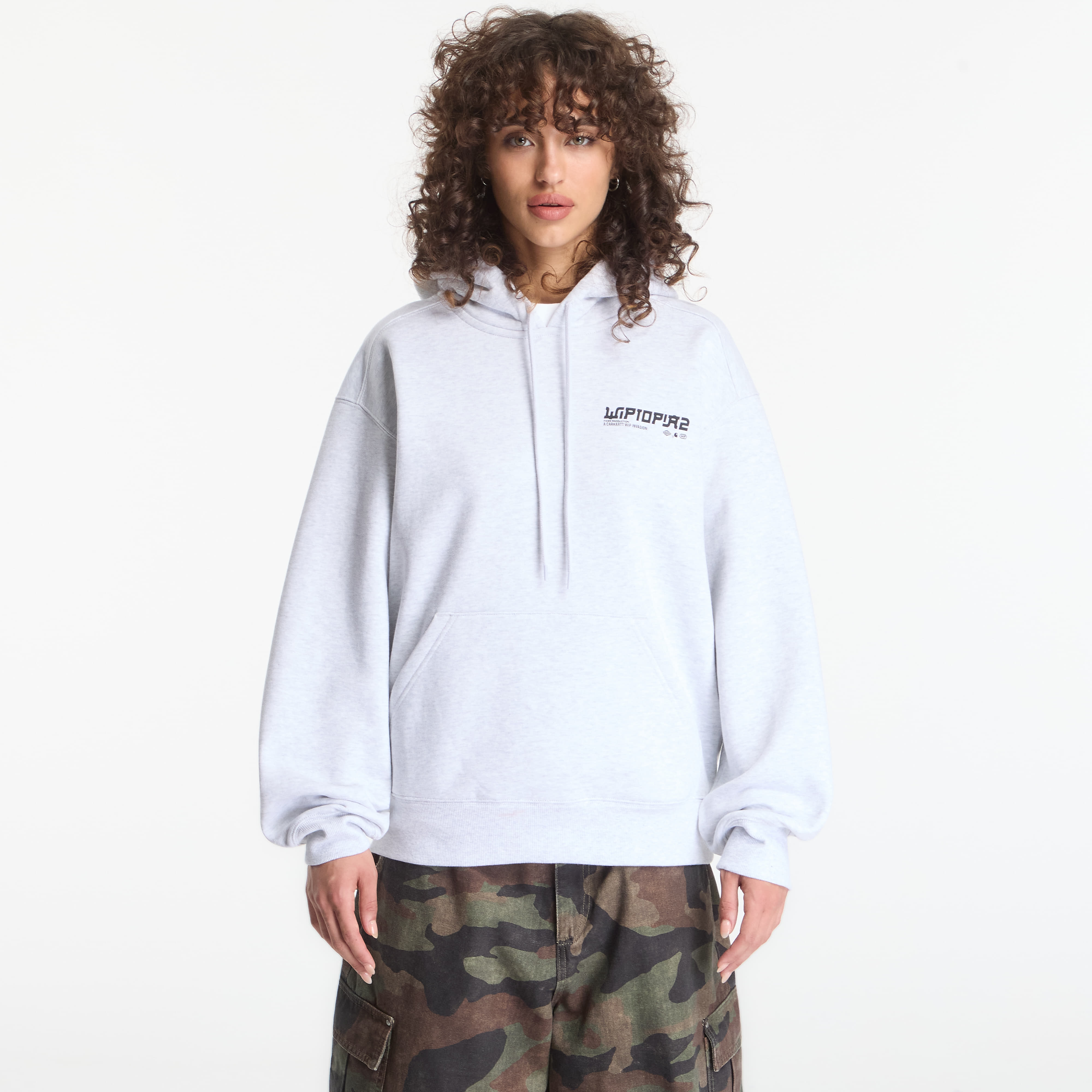 Суитшърт Carhartt WIP Hooded Wiptopia II Sweat UNISEX Ash Heather L