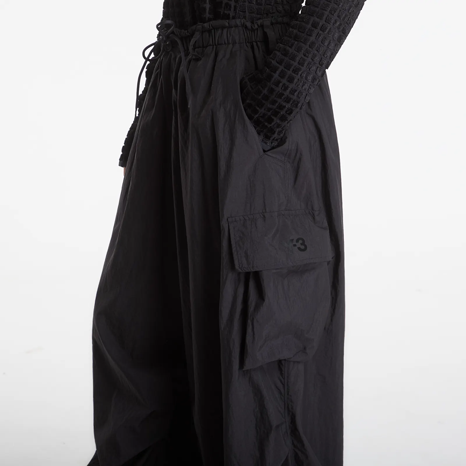 Hosen für Männer Y-3 Gradient 3 Stripes Nylon Cargo Pants UNISEX Black
