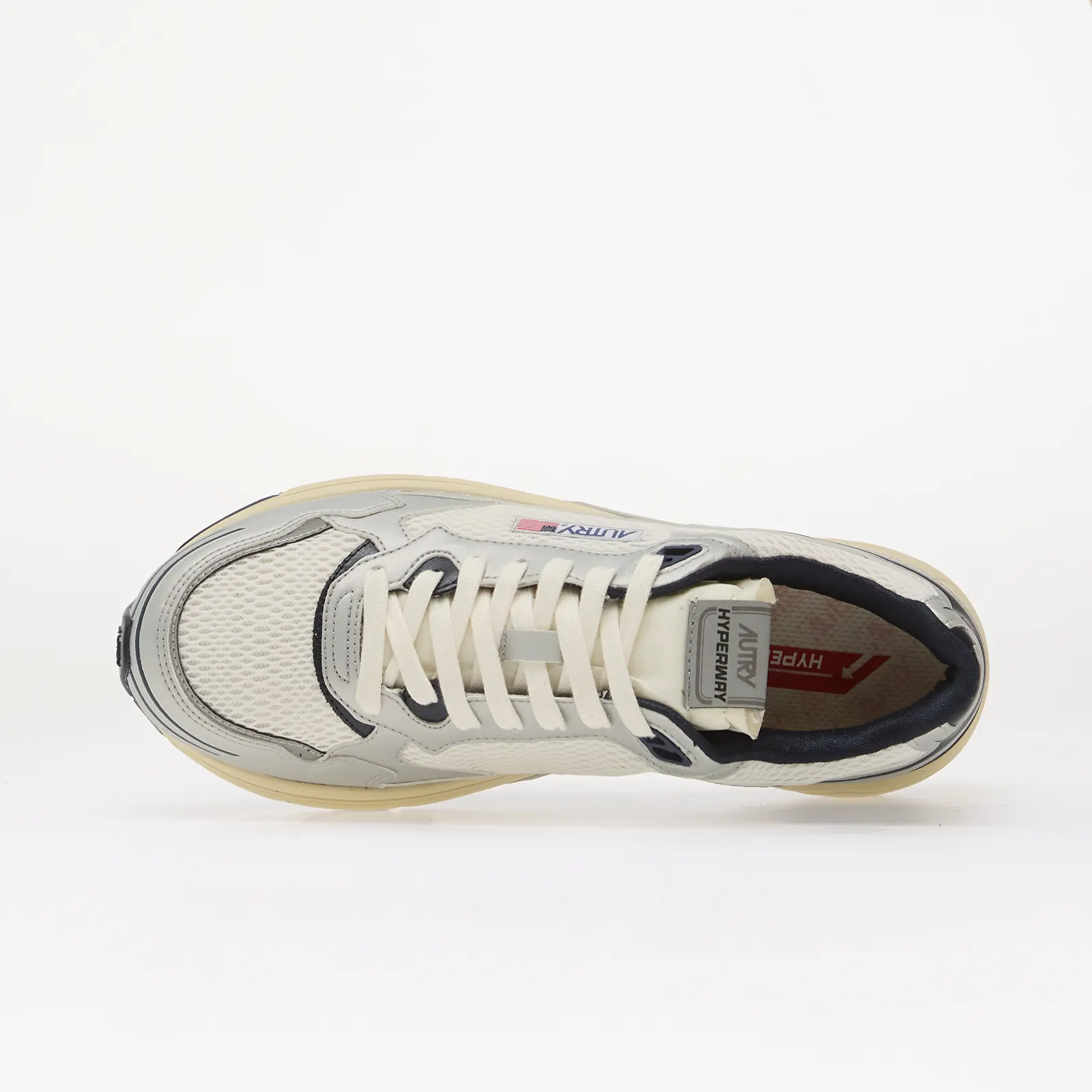 Men's shoes Autry Hyperway Low Man White/ Silver/ Blue