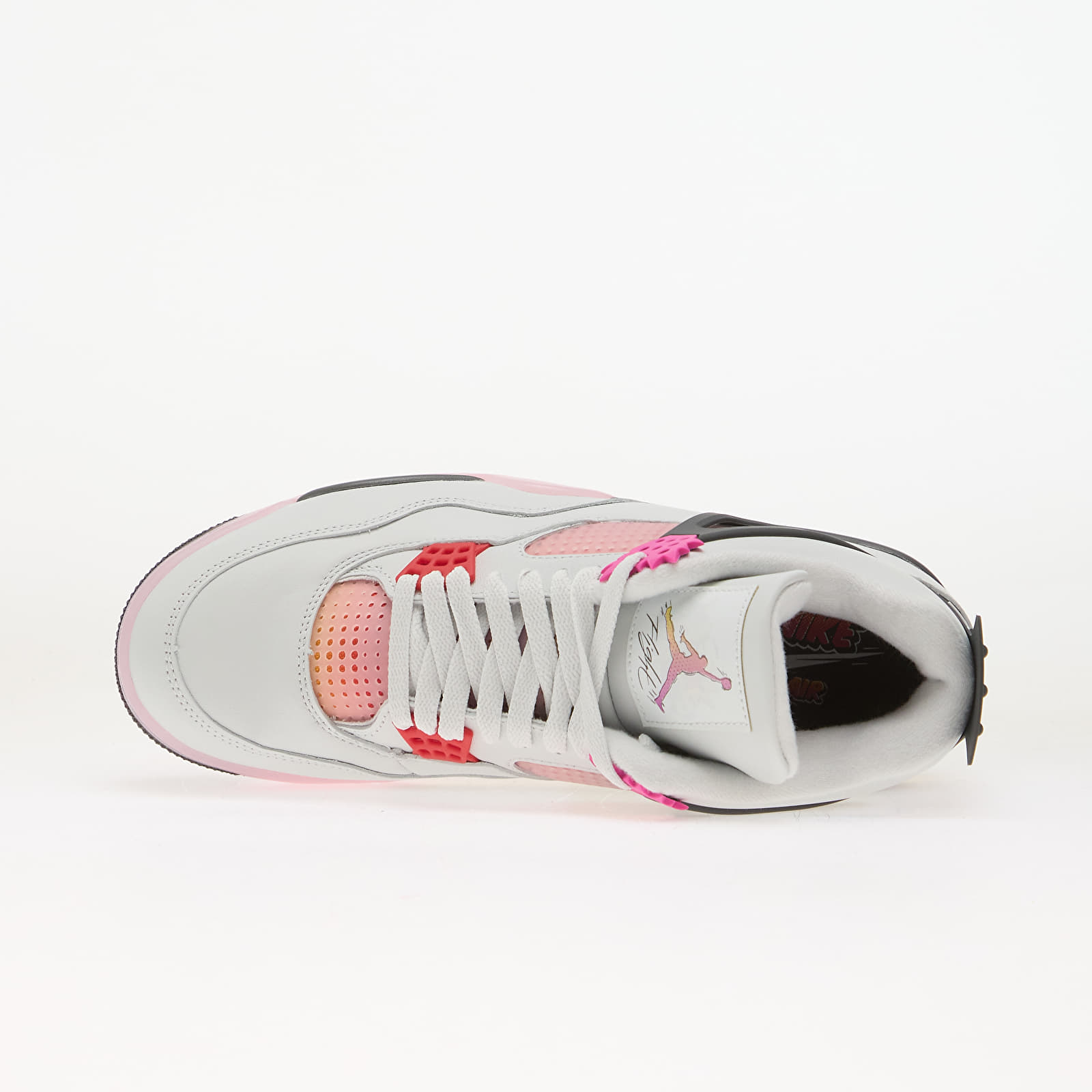 Men's shoes Air Jordan 4 Retro "Comic" Off White/ Fire Pink-Anthracite