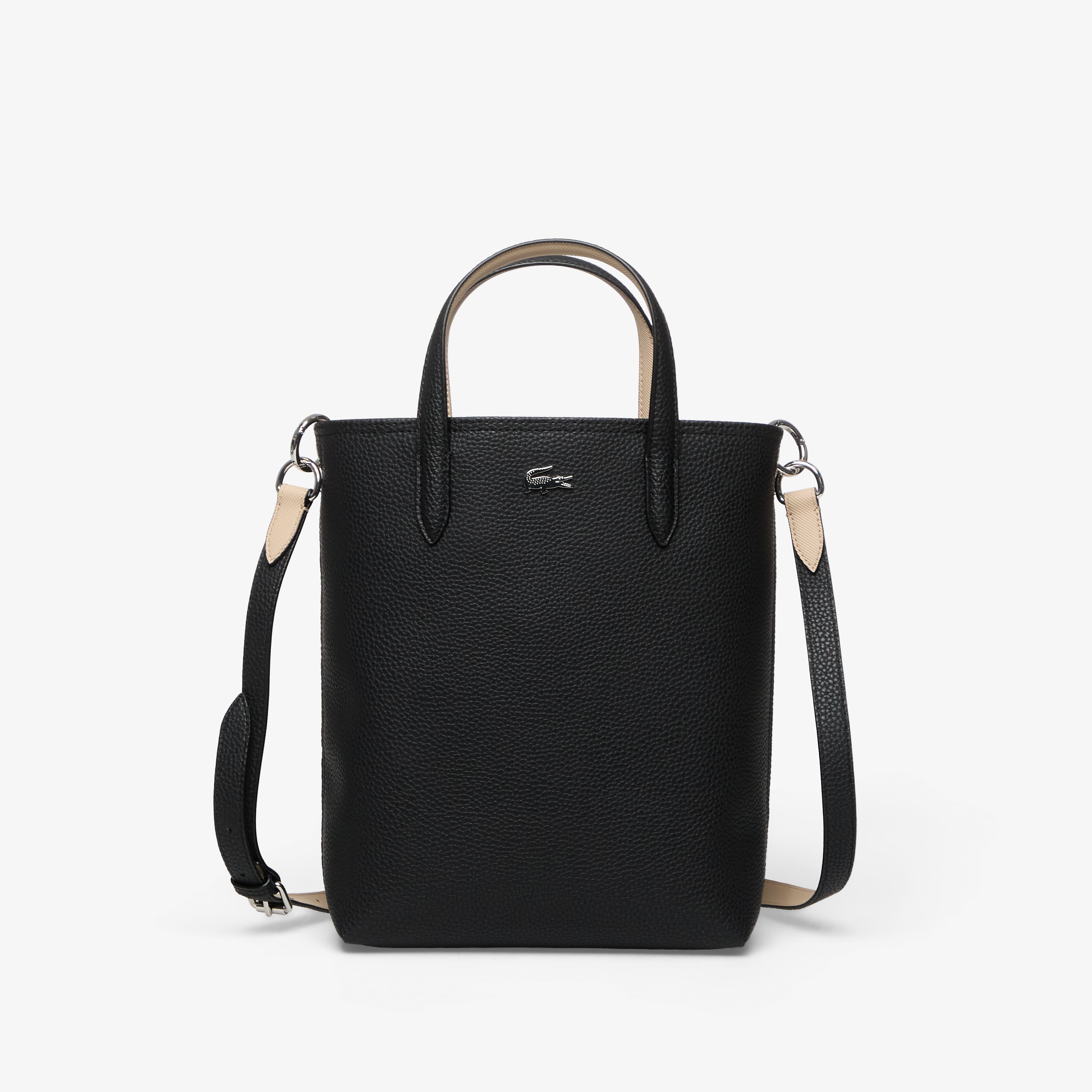 Чанта Lacoste Zipped Verti Shopping Bag Noir Krema Universal