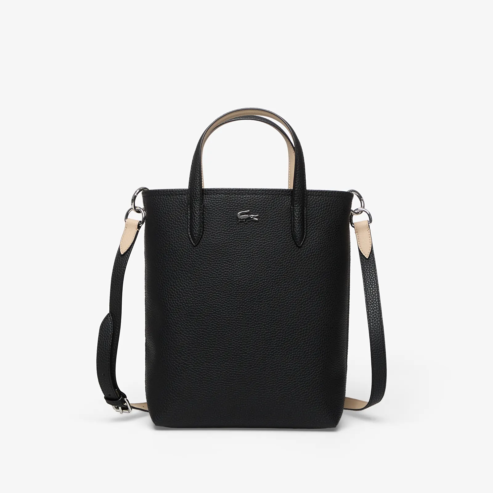 Men's Shoulder Bags Lacoste Zipped Verti Shopping Bag Noir Krema