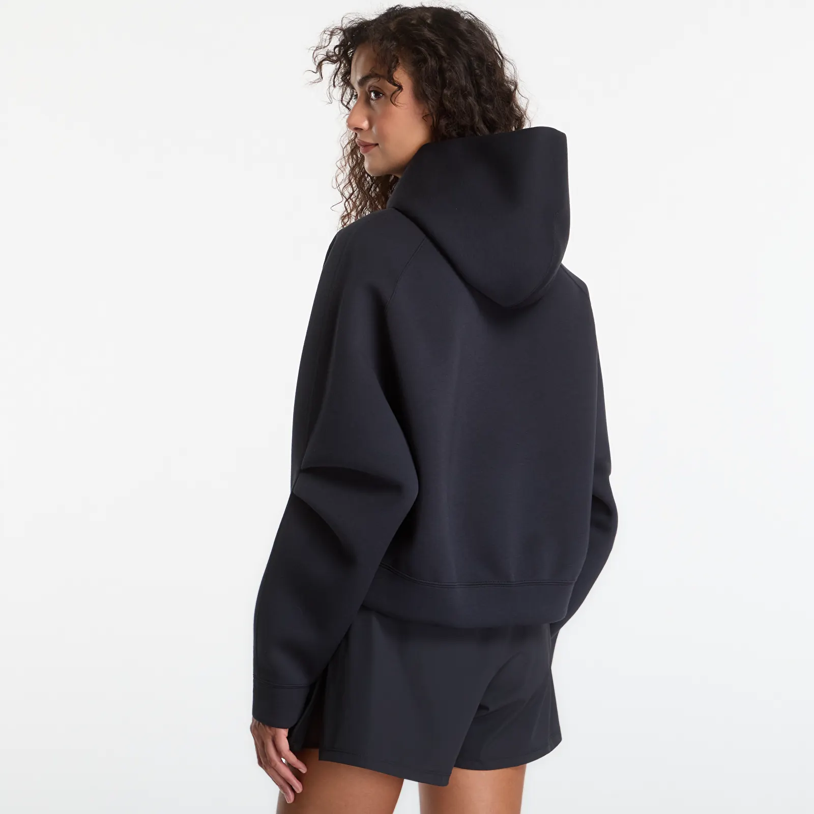 Hoodies voor dames Nike Pregame Fleece Women's Oversized Hoodie Black/ Black