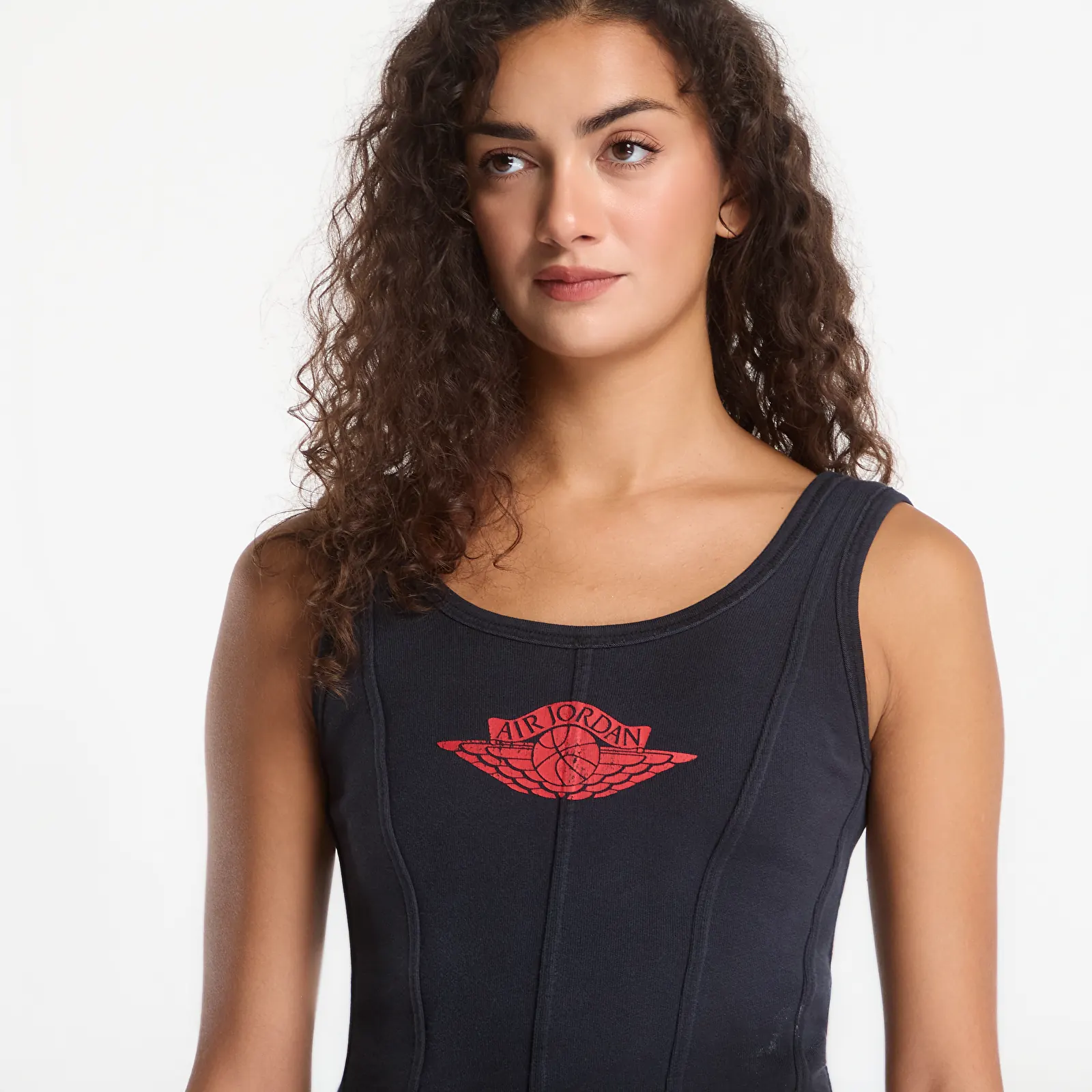 Bluze pentru femei Jordan Flight Fleece Women's Corset Black/ University Red