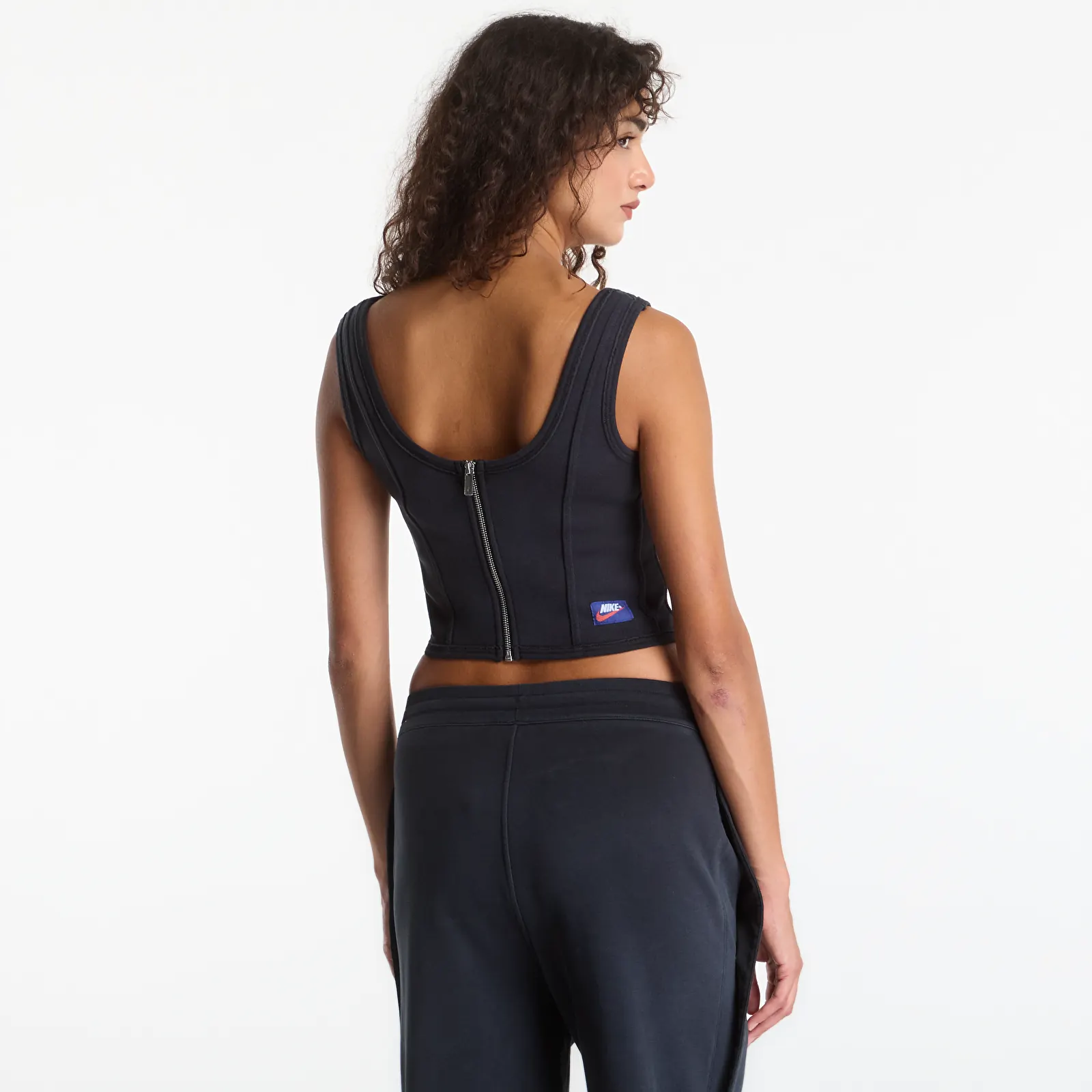 Bluze pentru femei Jordan Flight Fleece Women's Corset Black/ University Red