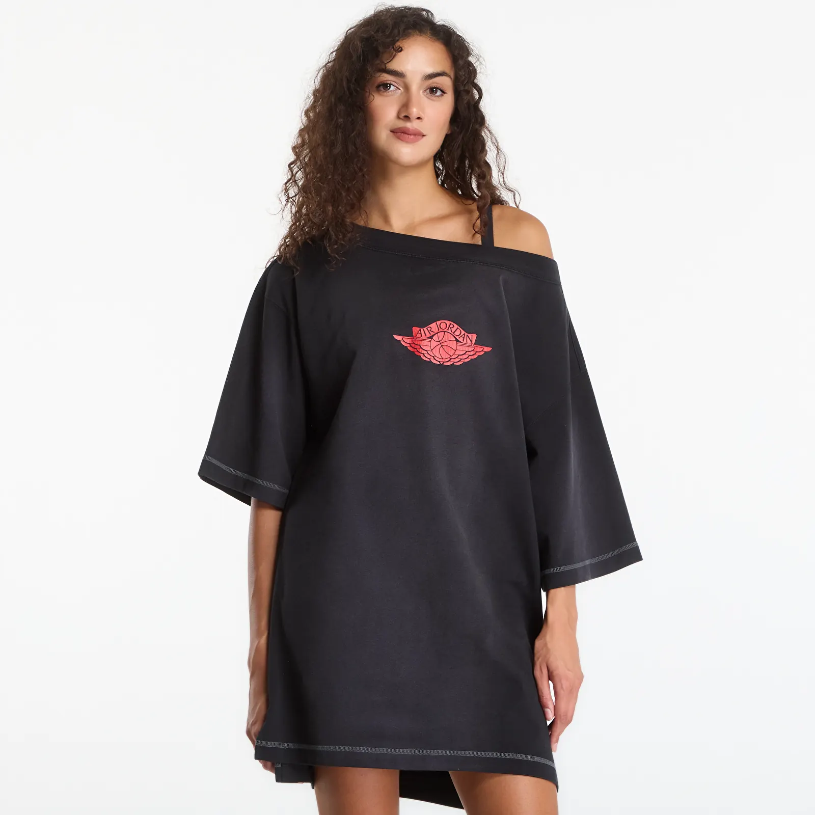 Dress Nike Jordan Flight T-Shirt Dress Black/ University Red/ Iron Grey