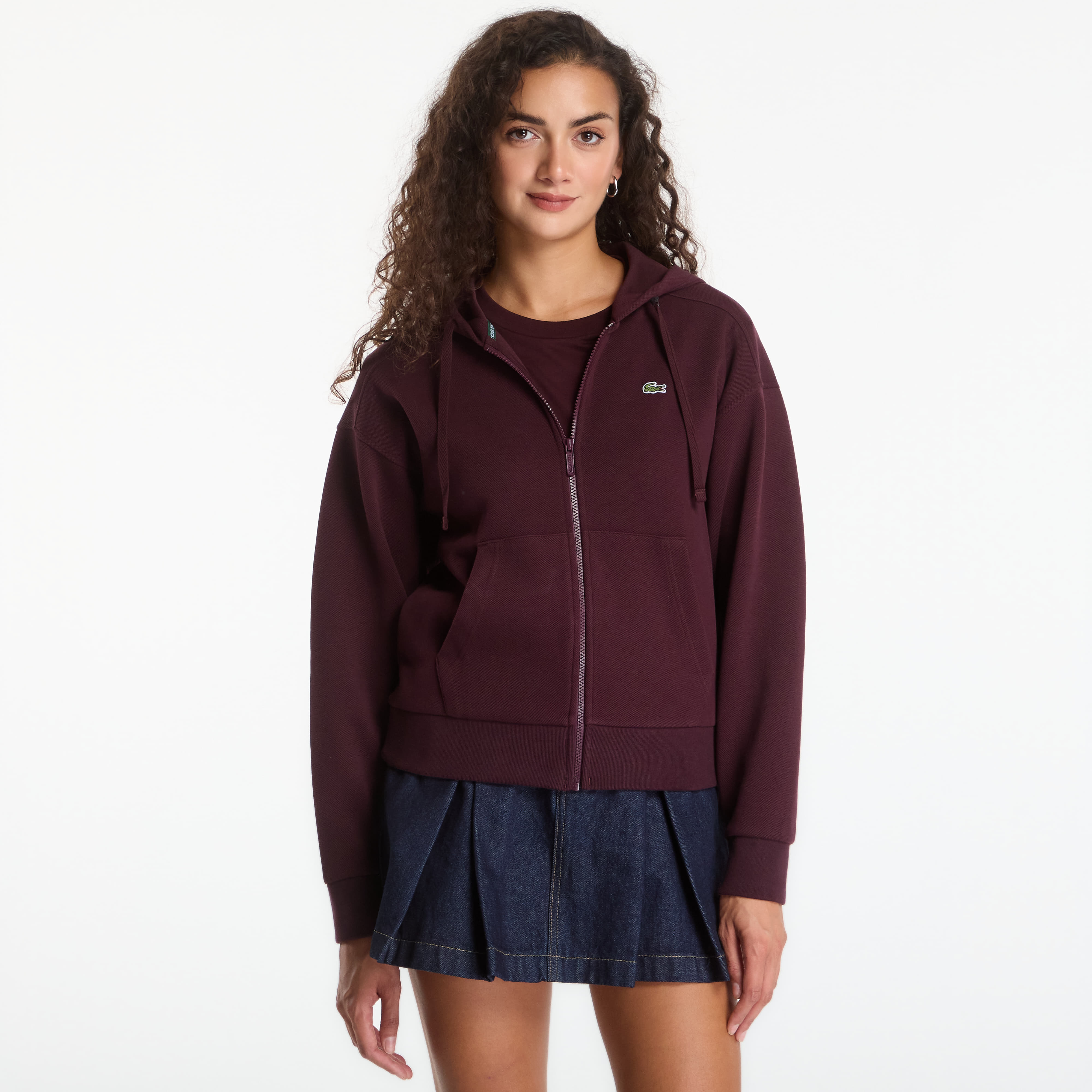 Суитшърт Lacoste Zipped Hoodie Oxalis M