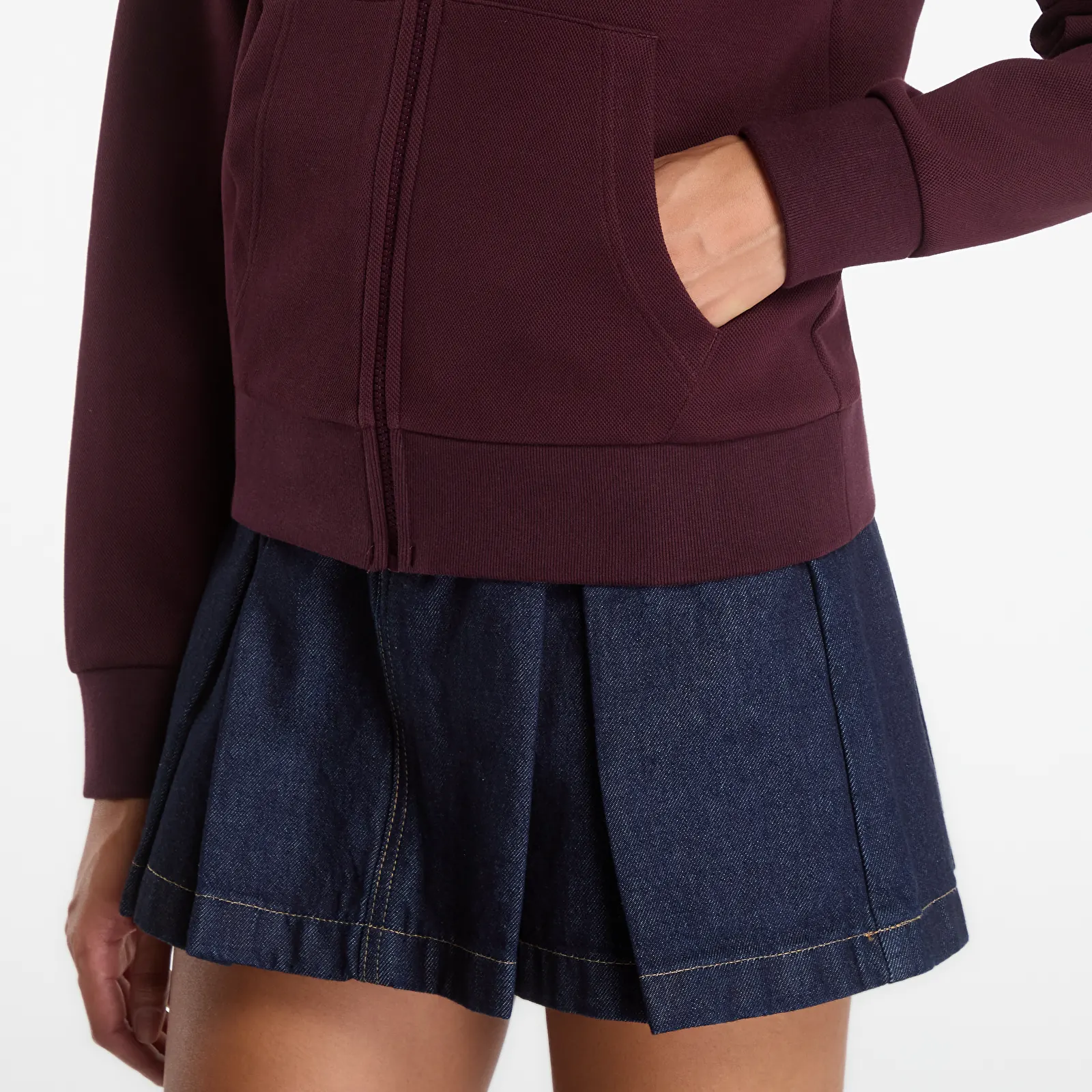 Moteriški džemperiai su gobtuvais Lacoste Zipped Hoodie Oxalis