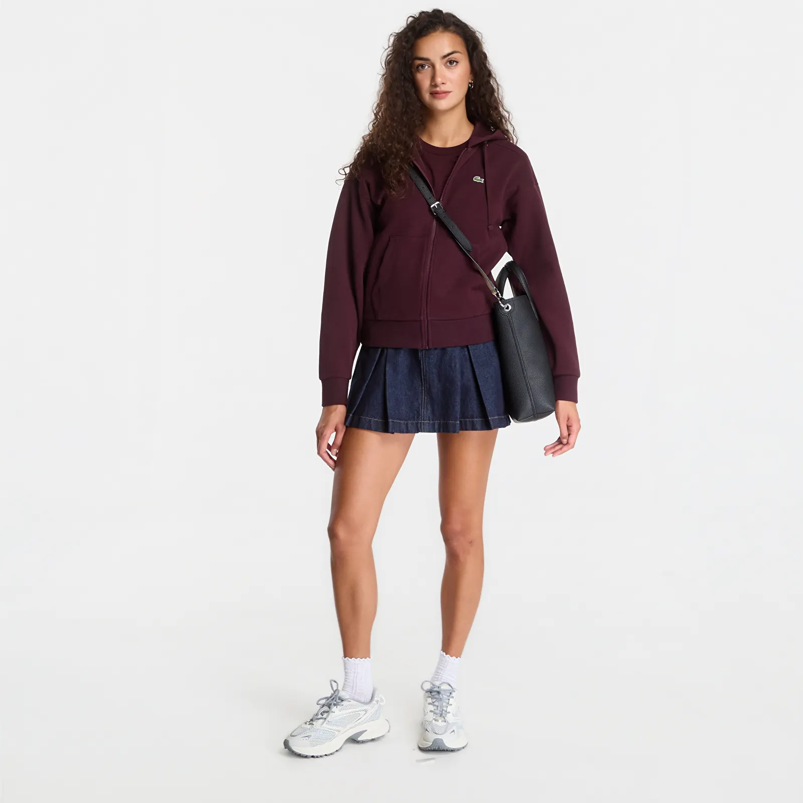 Moteriški džemperiai su gobtuvais Lacoste Zipped Hoodie Oxalis