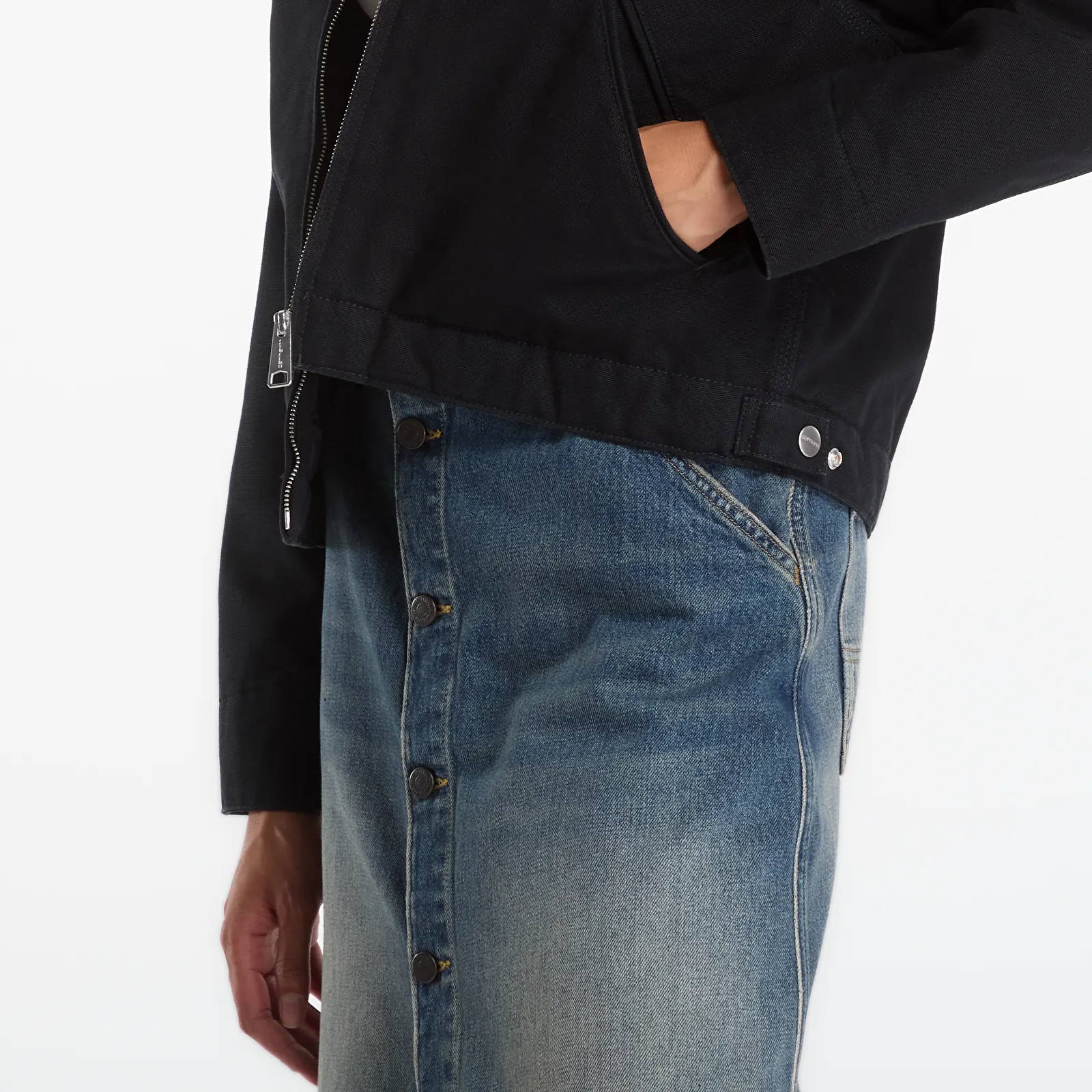 Vestes pour femmes Carhartt WIP W' OG Detroit Jacket Black/ Black Rinsed