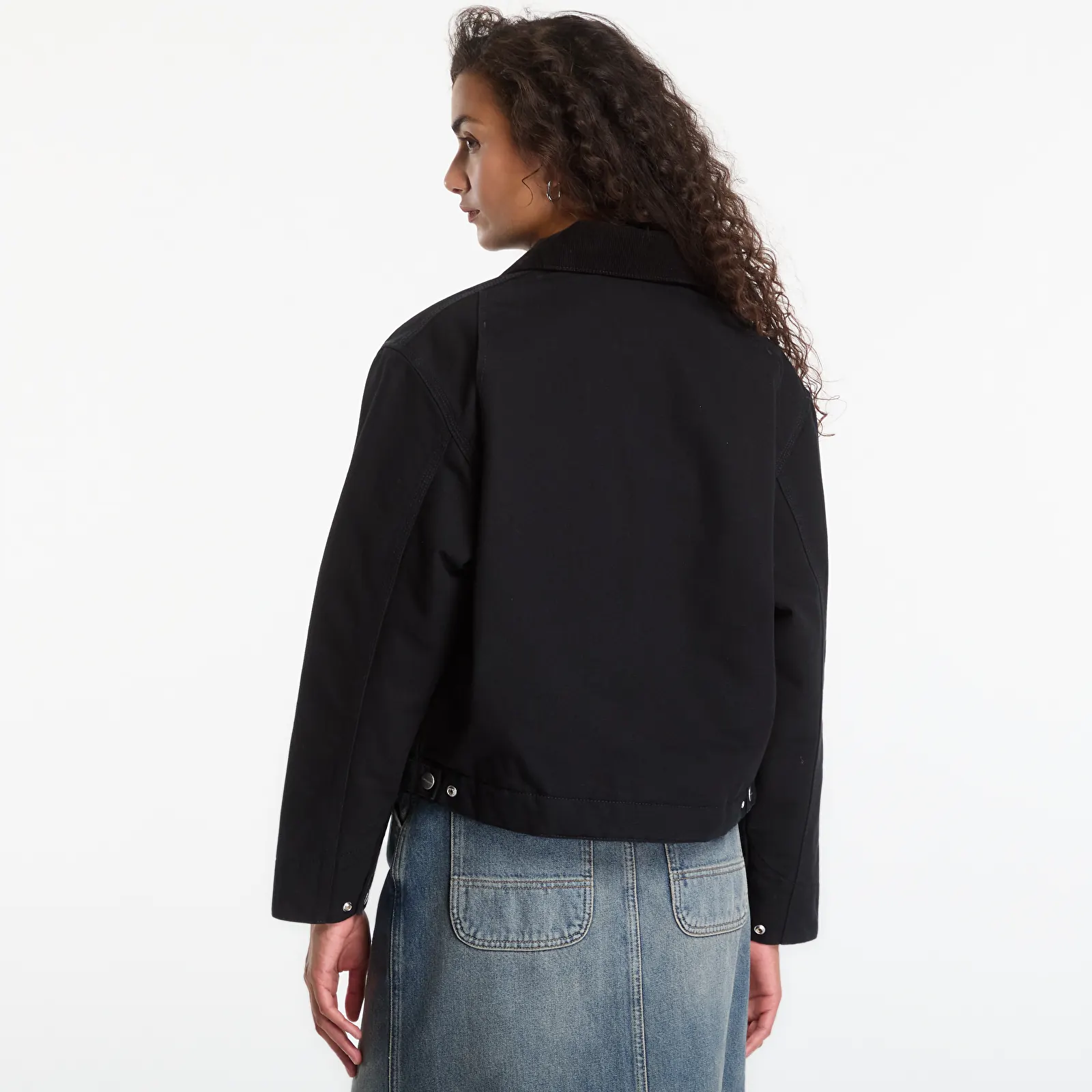 Vestes pour femmes Carhartt WIP W' OG Detroit Jacket Black/ Black Rinsed