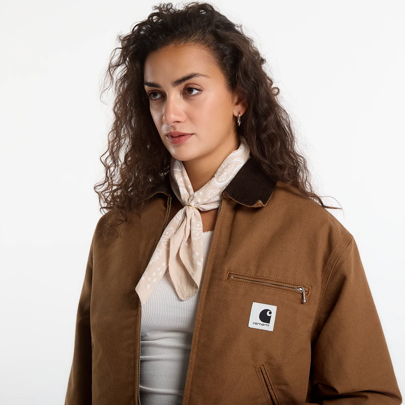 Vestes pour femmes Carhartt WIP W' OG Detroit Jacket WIP H Brown/ Tobacco Rinsed