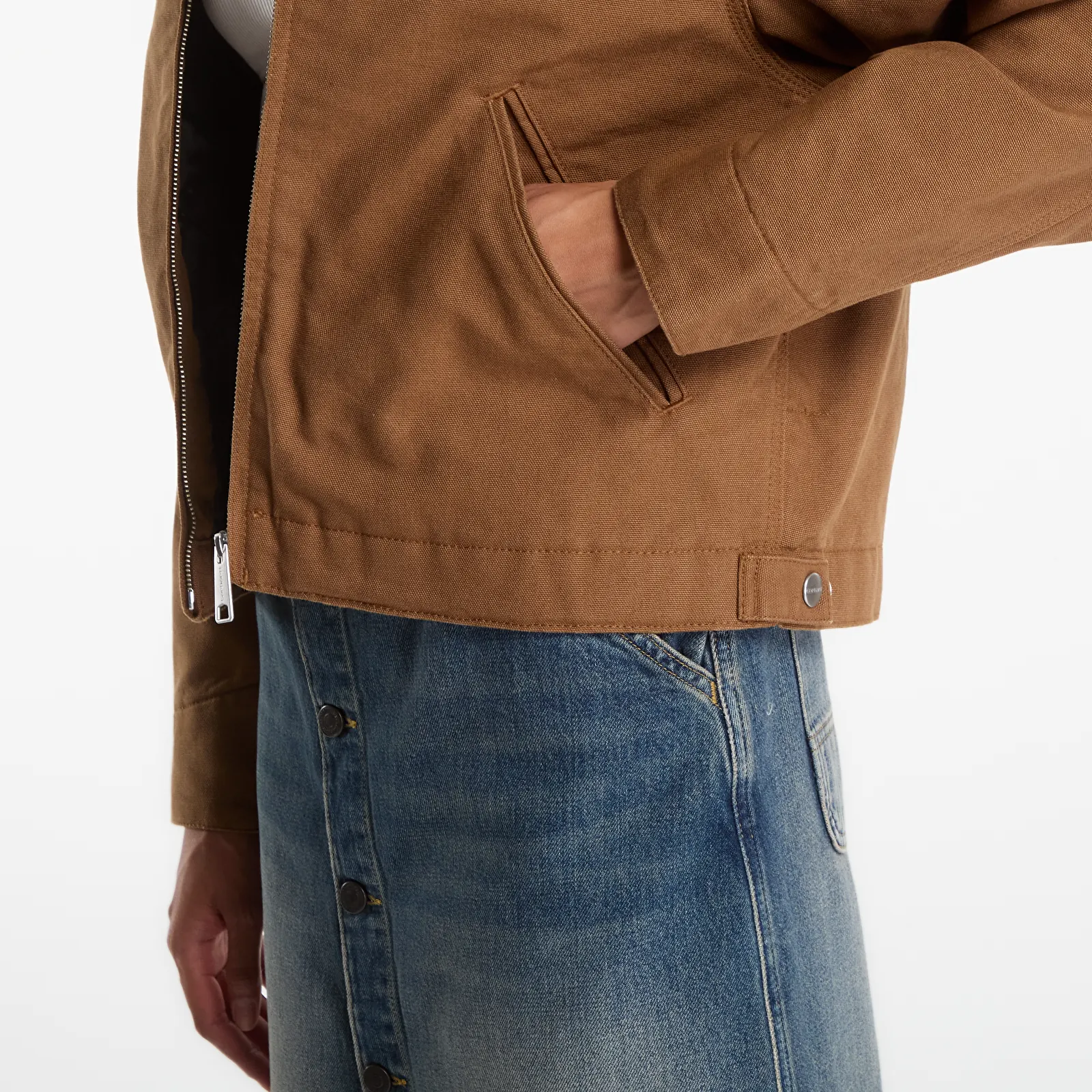 Vestes pour femmes Carhartt WIP W' OG Detroit Jacket WIP H Brown/ Tobacco Rinsed