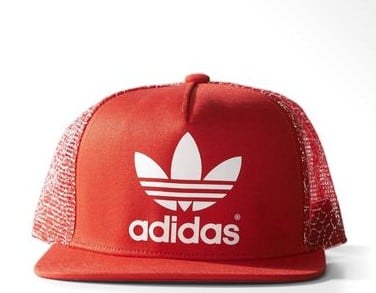 Kepurės adidas Trucker Flat-Brim Street Red/White