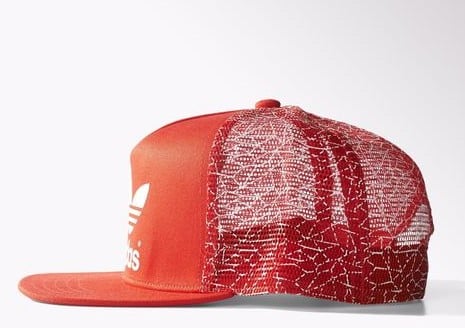 Kepurės adidas Trucker Flat-Brim Street Red/White