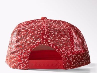 Kepurės adidas Trucker Flat-Brim Street Red/White