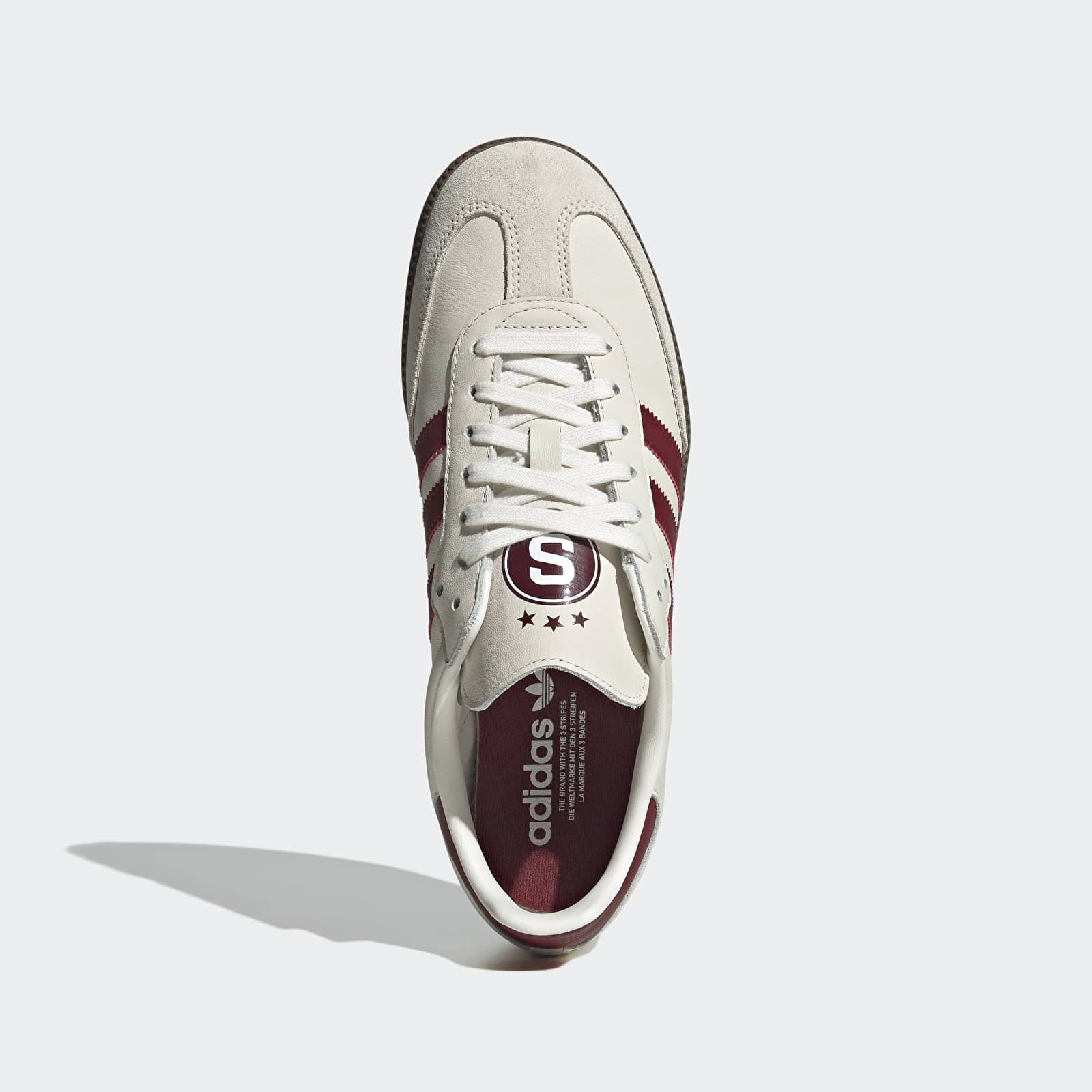 Scarpe uomo adidas x AC Sparta Praha Samba Cloud White/ Noble Maroon/ Core Black