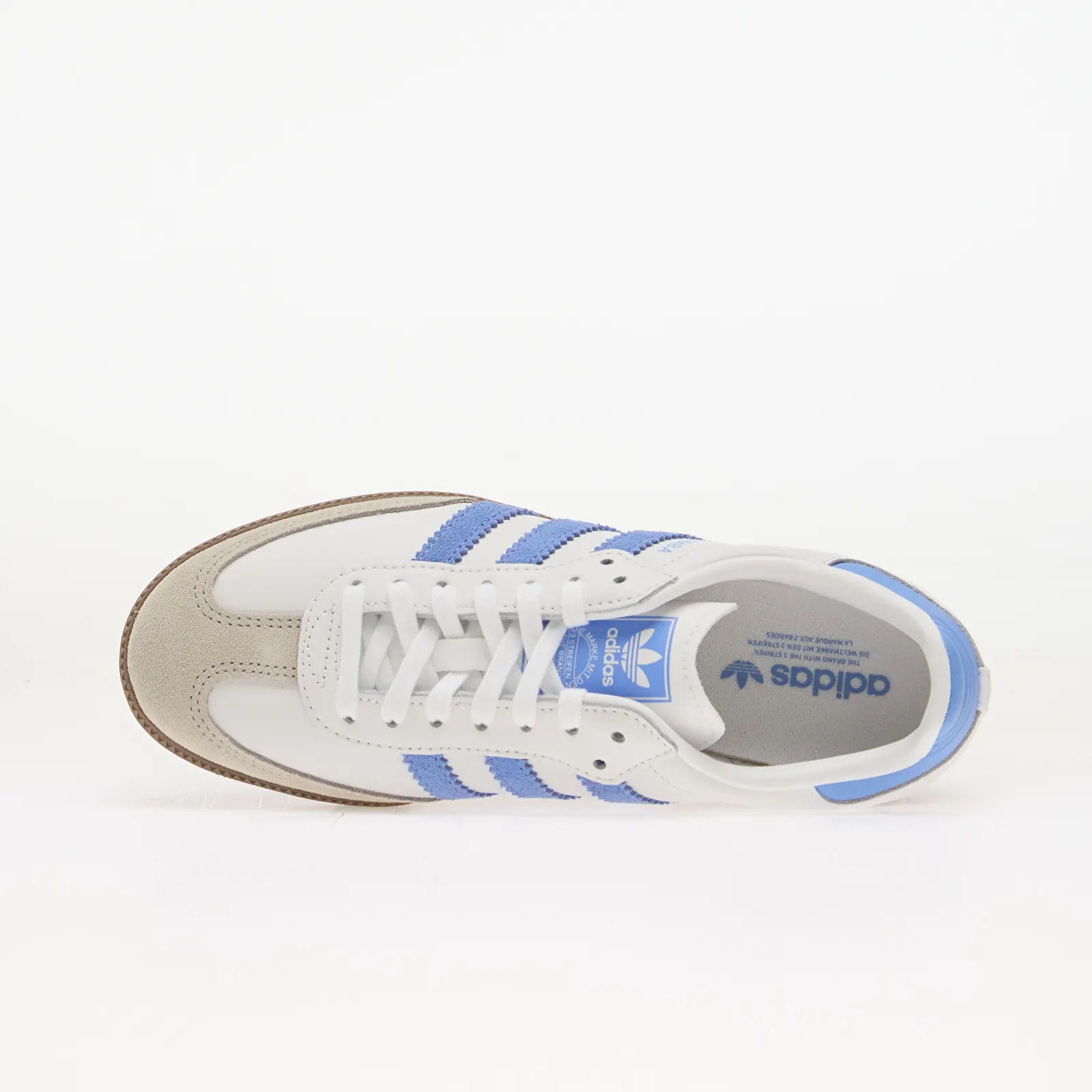 Scarpe e sneakers bambini adidas Samba OG Ftwr White/ Blue Fusion/ Gum5
