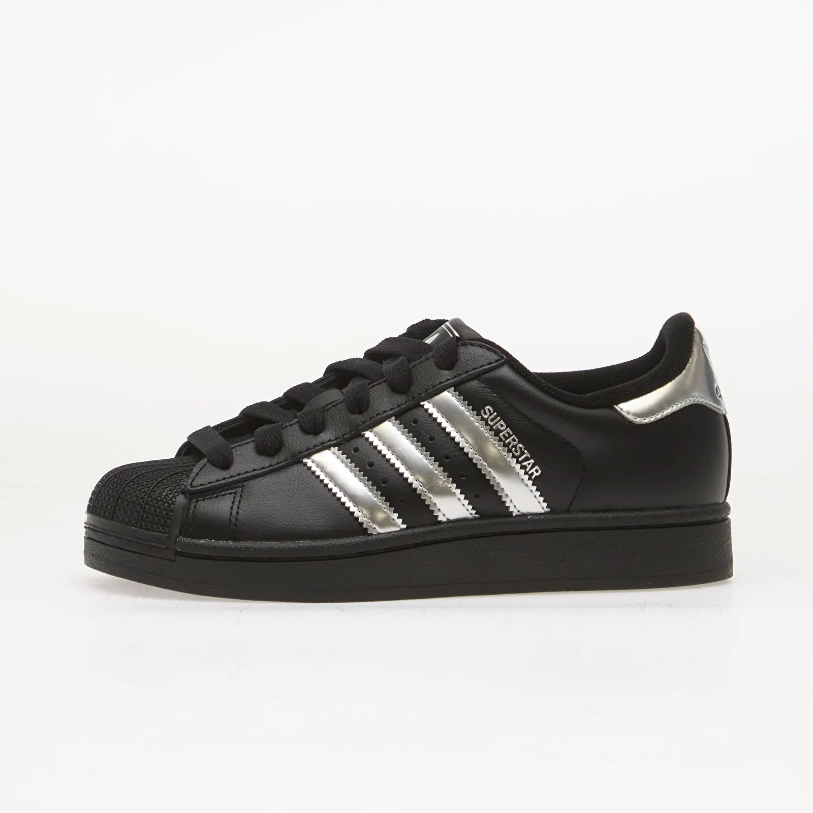 Kids' sneakers and shoes adidas Superstar II Core Black/ Silver Met./ Off White