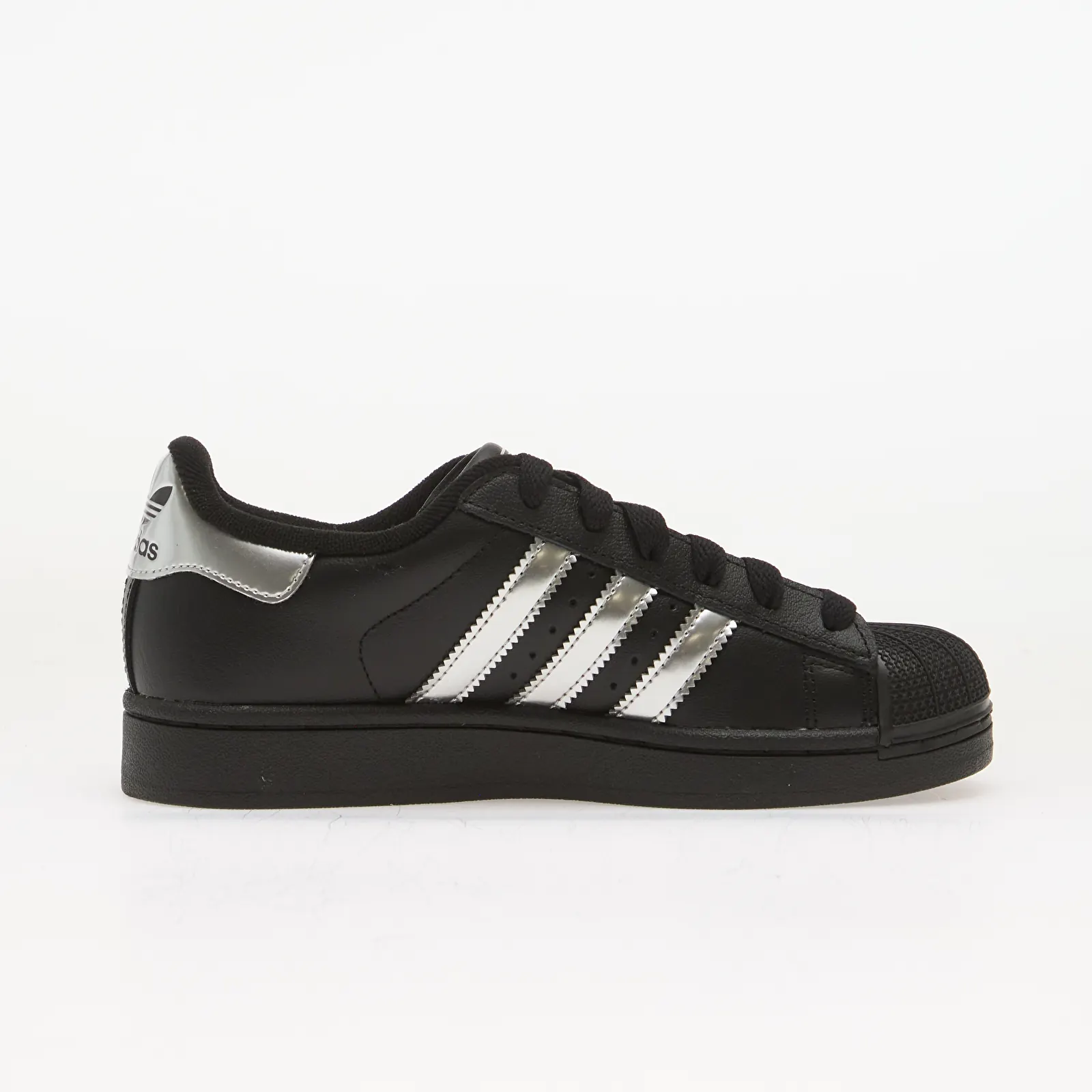 Kids' sneakers and shoes adidas Superstar II Core Black/ Silver Met./ Off White