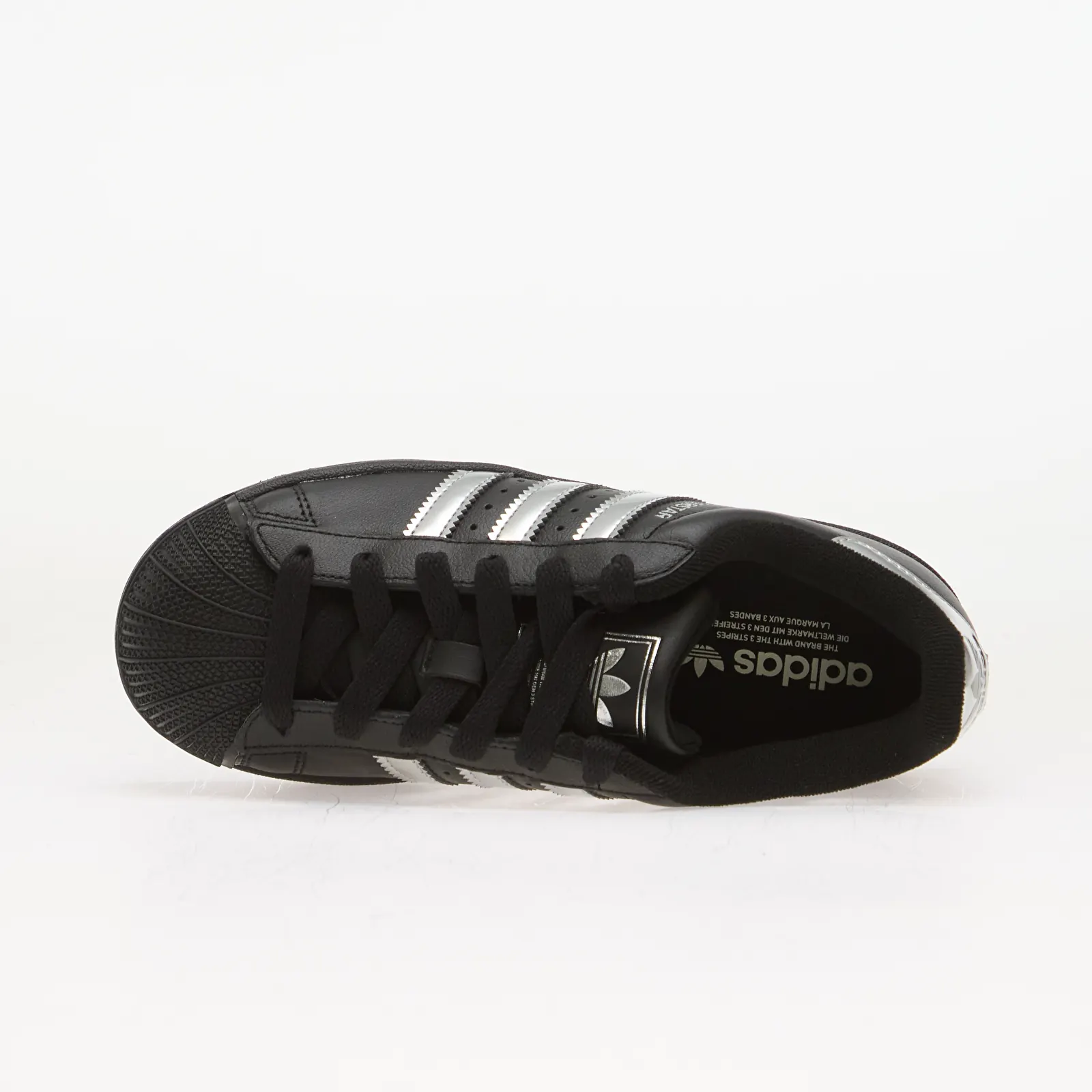 Kids' sneakers and shoes adidas Superstar II Core Black/ Silver Met./ Off White