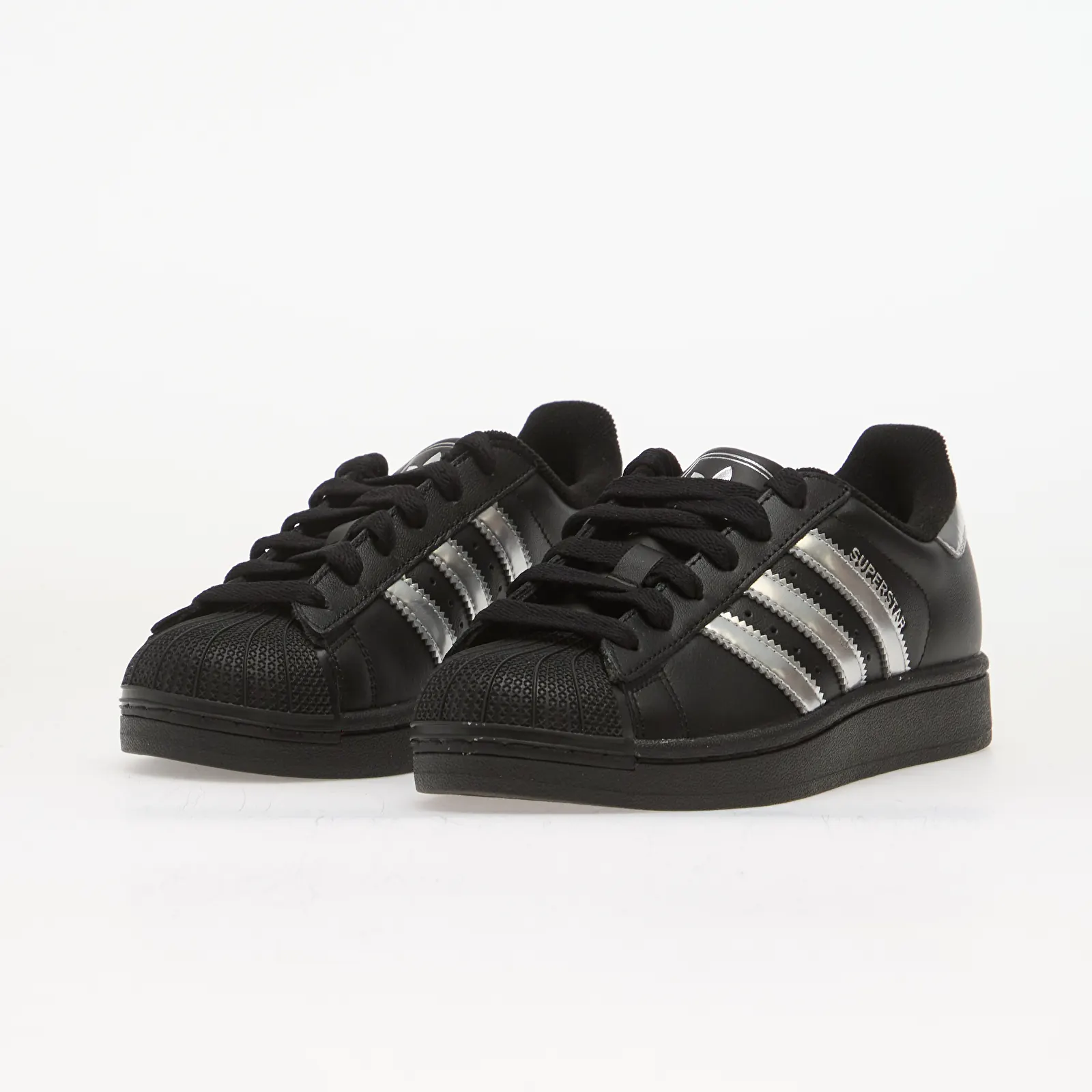Kids' sneakers and shoes adidas Superstar II Core Black/ Silver Met./ Off White