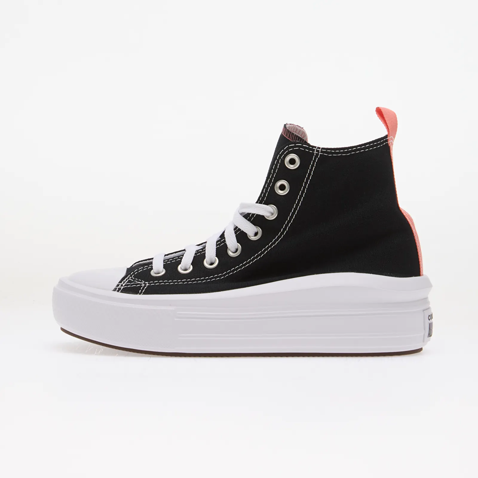 Kids' sneakers and shoes Converse Chuck Taylor All Star Move Hi Black/ Pink Salt/ White