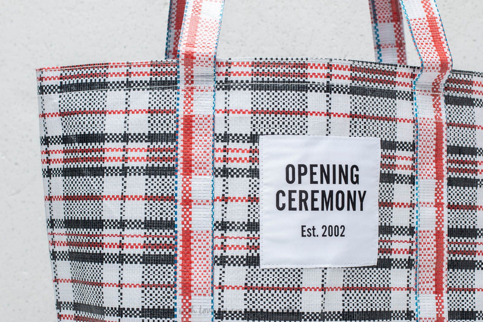 Opening ceremony plaid tote clearance