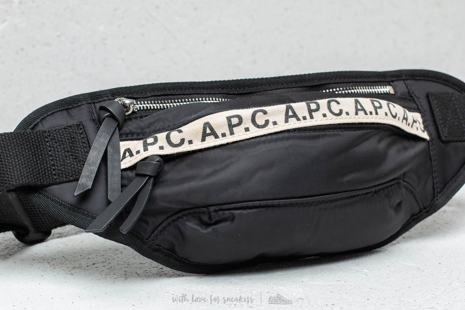 A.P.C. Lucille Hip Bag Black | Footshop