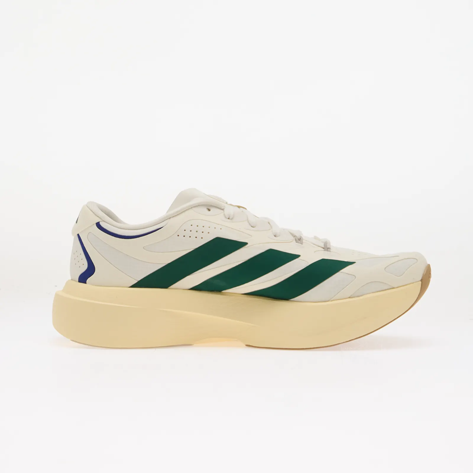 Men's shoes adidas Adizero EVO SL Exo Suede Core White/ Collegiate Green/ Cream White