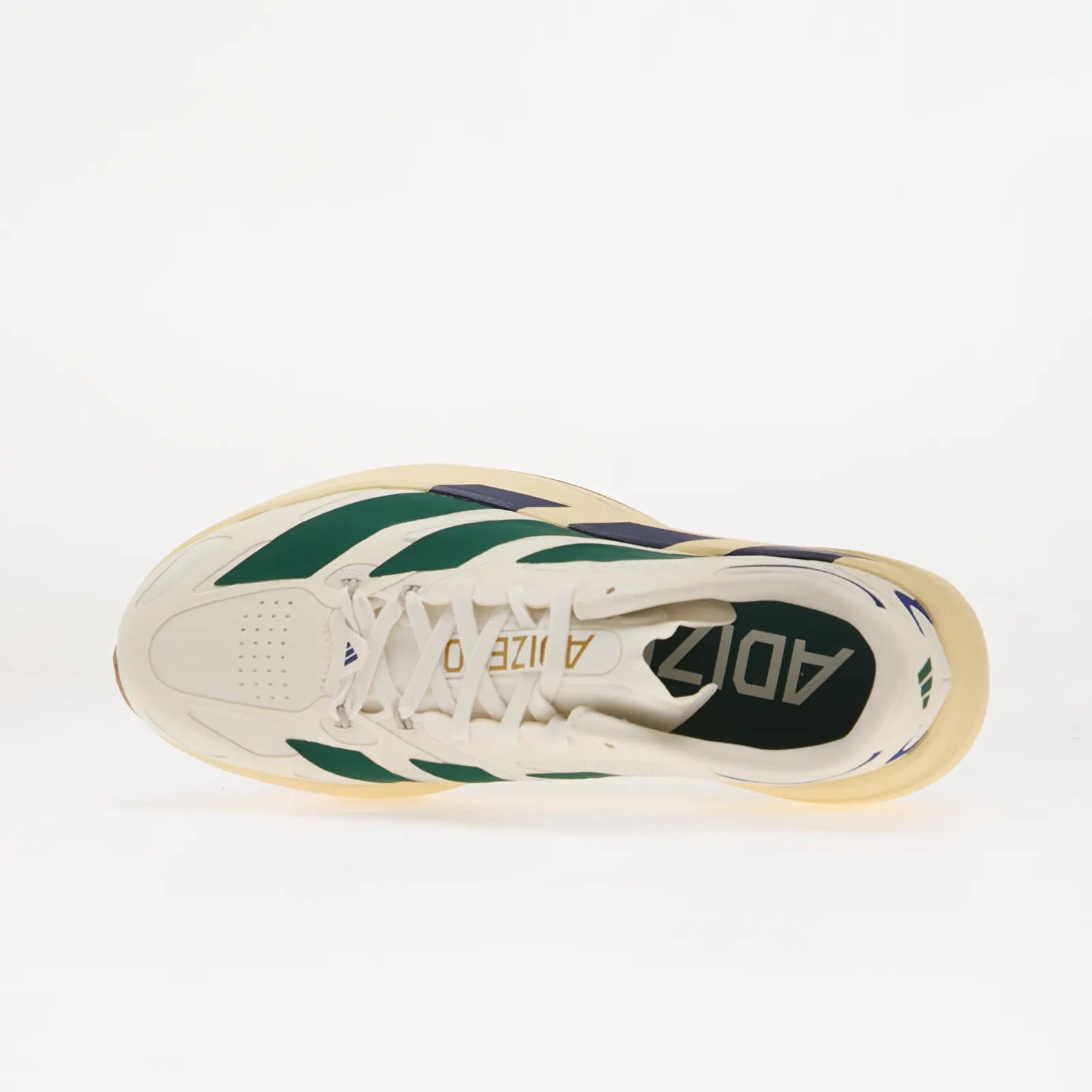 Men's shoes adidas Adizero EVO SL Exo Suede Core White/ Collegiate Green/ Cream White
