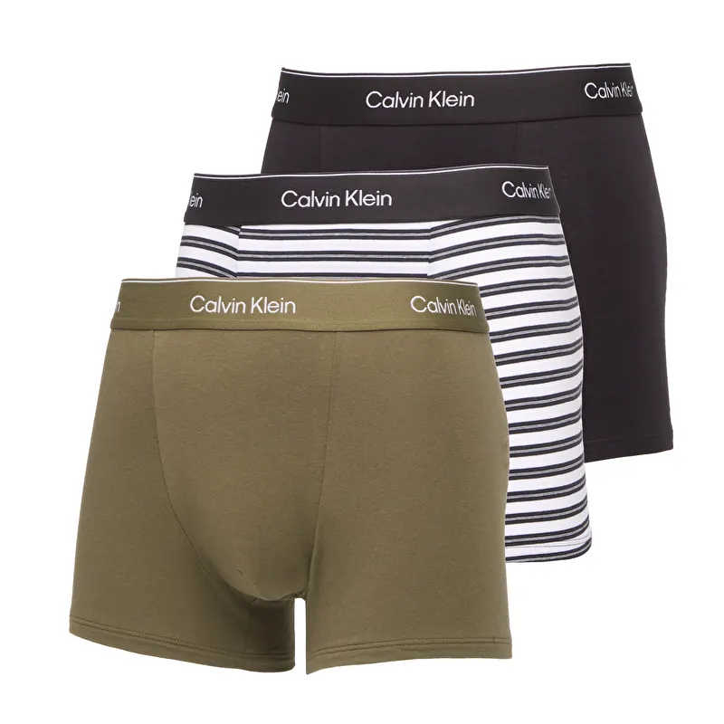 Caleçons Calvin Klein Relaxed Fit Trunk 3-Pack Beige