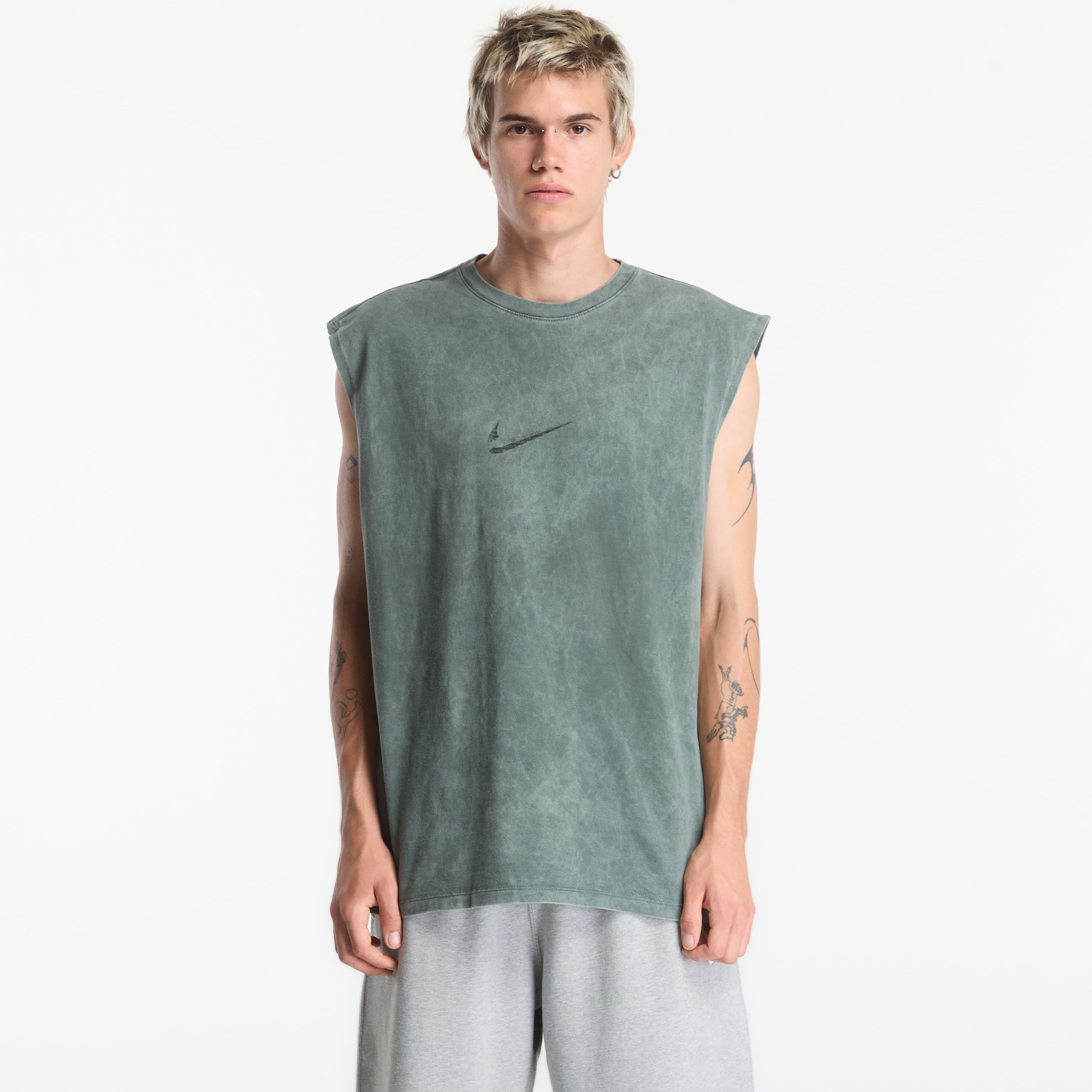 T-shirt Nike Men's Sleeveless T-Shirt Camo Green/ Light Army S