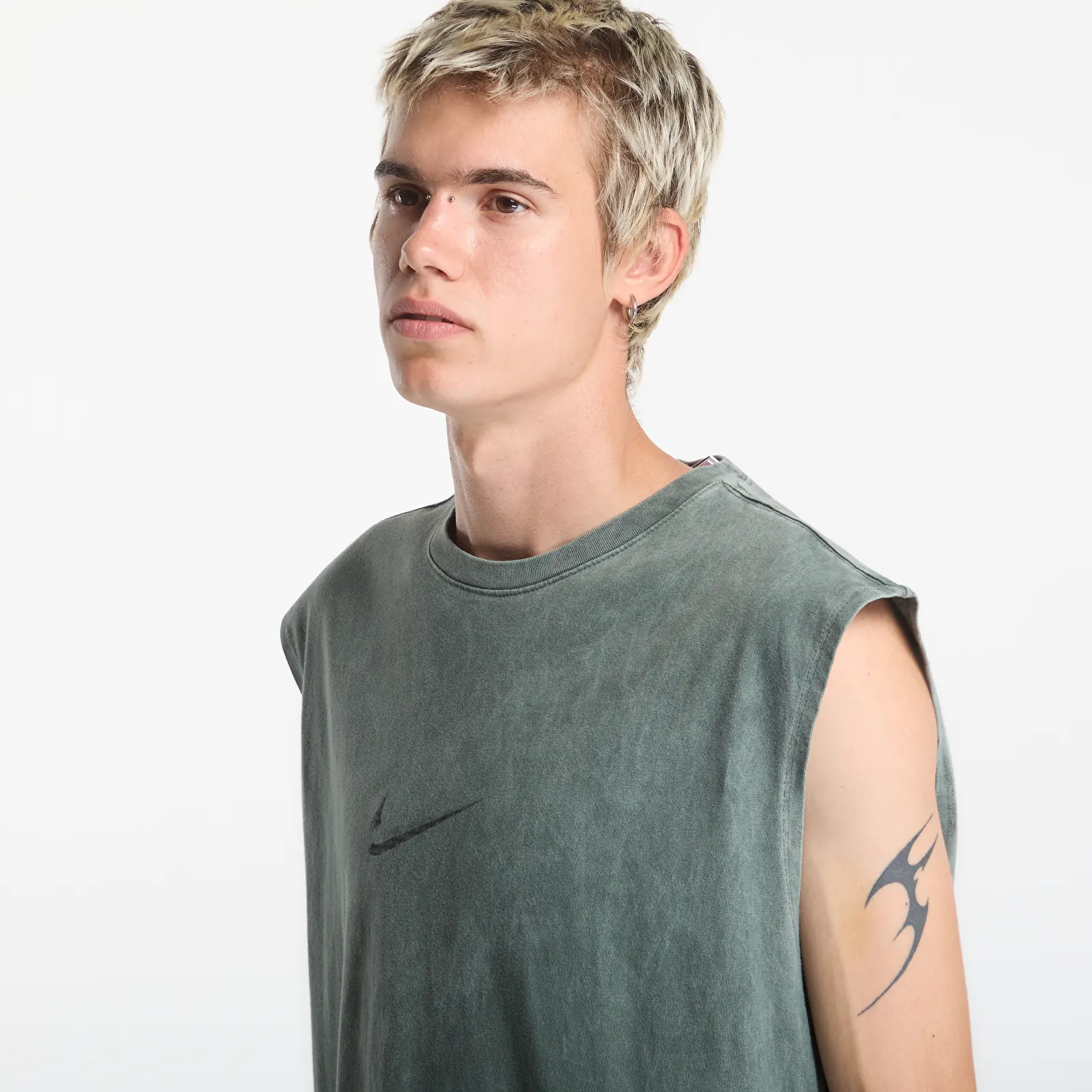 T-paidat Nike Men's Sleeveless T-Shirt Camo Green/ Light Army
