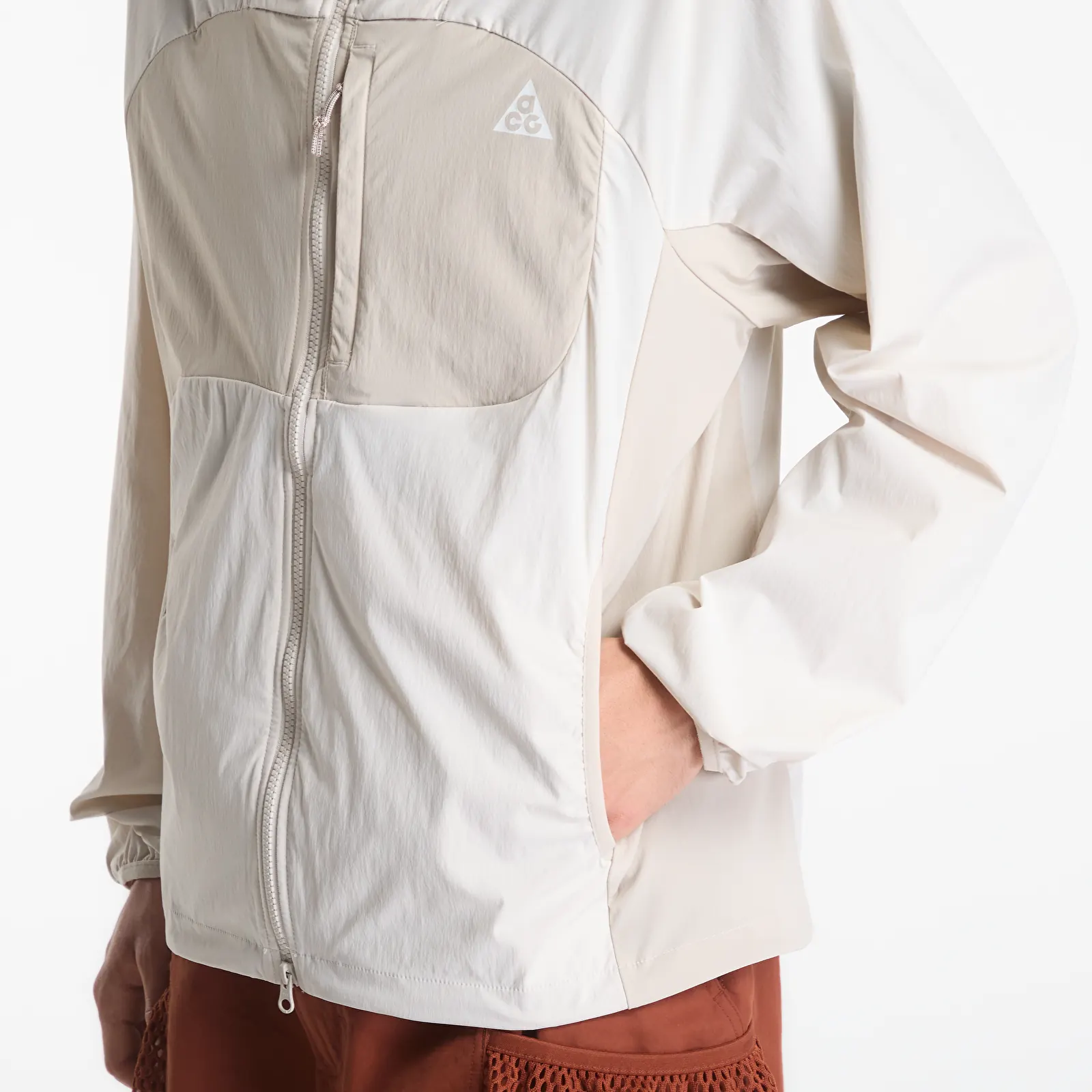 Jackets Nike ACG "Five Towers" Men's UV Protection Jacket Lt Orewood Brn/ Cream Ii/ Summit White