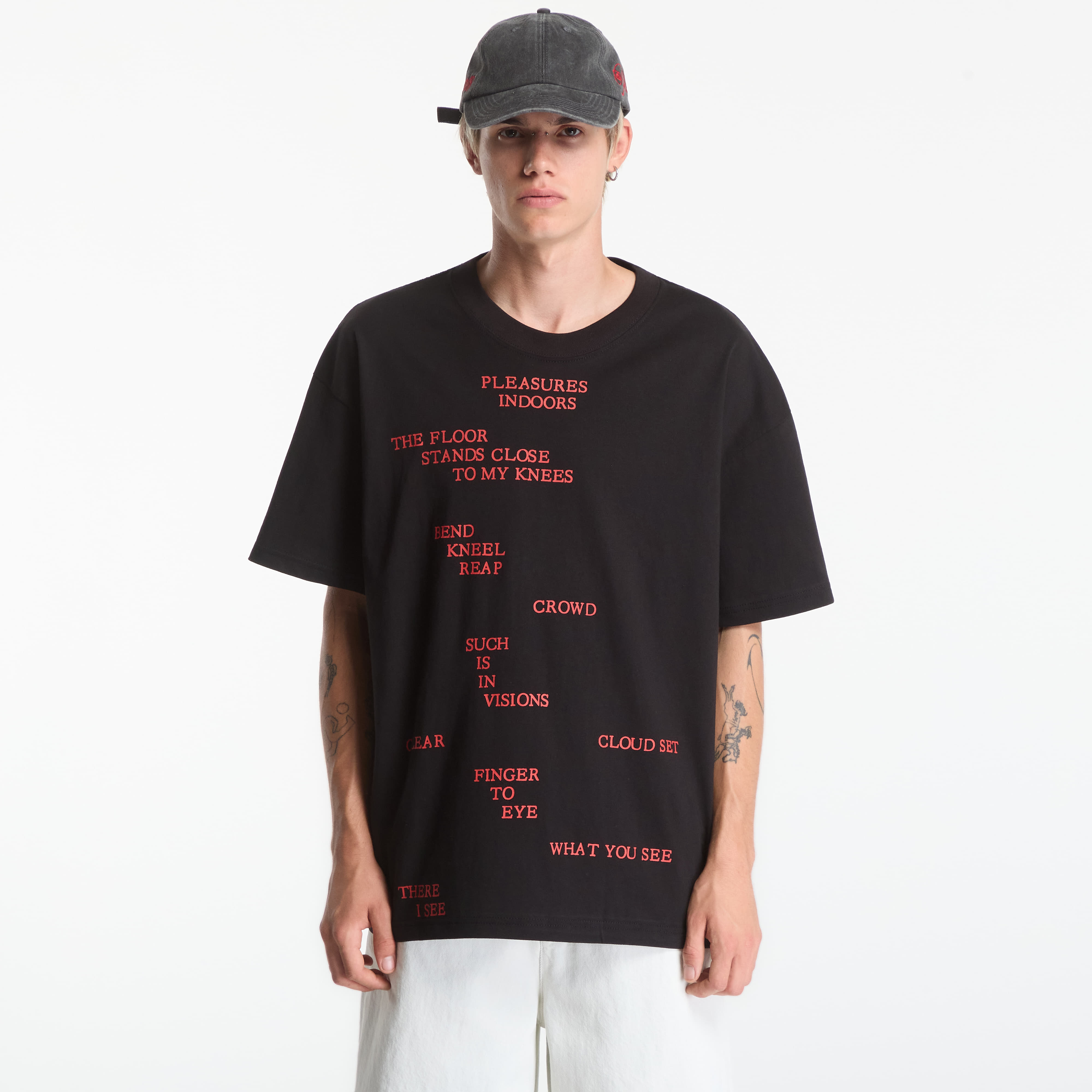 T-shirt PLEASURES Indoors T-Shirt Black M