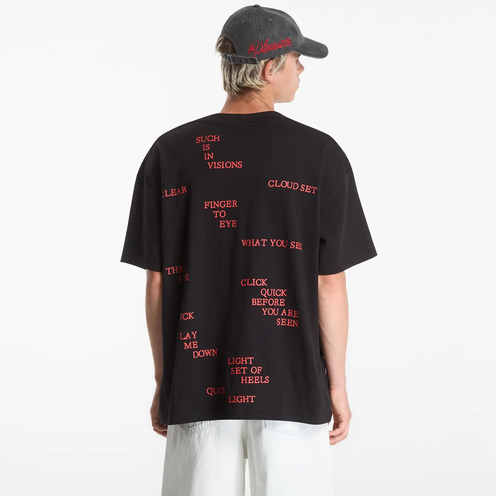 Trička PLEASURES Indoors T-Shirt Black