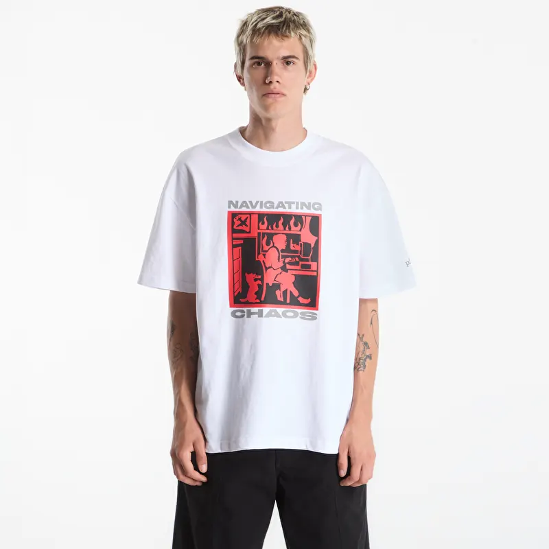 T-shirt PLEASURES Navigate T-Shirt White