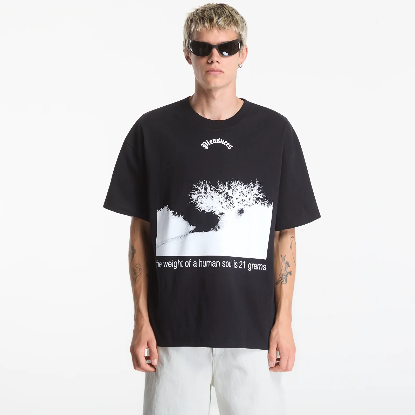 T-shirts  PLEASURES Soul T-Shirt Black