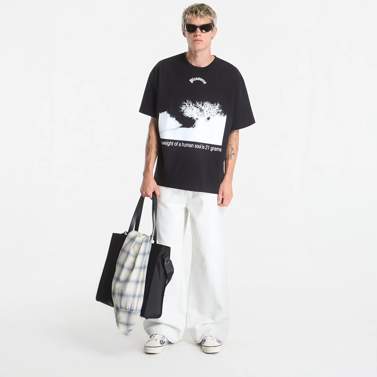 T-shirts  PLEASURES Soul T-Shirt Black