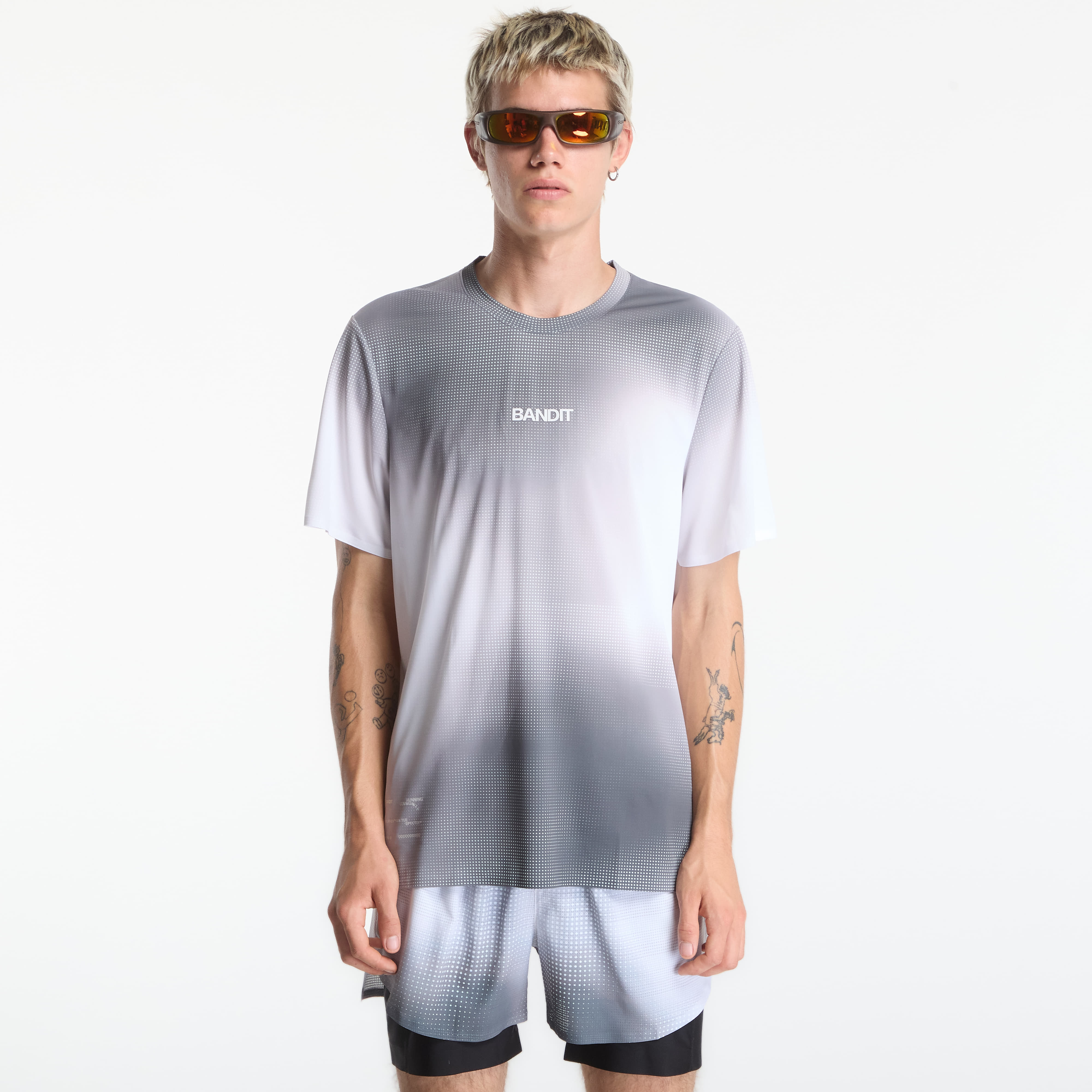 T-shirt BANDIT Men's Specter™ Performance Tee with Flopack™ Slate Multi L