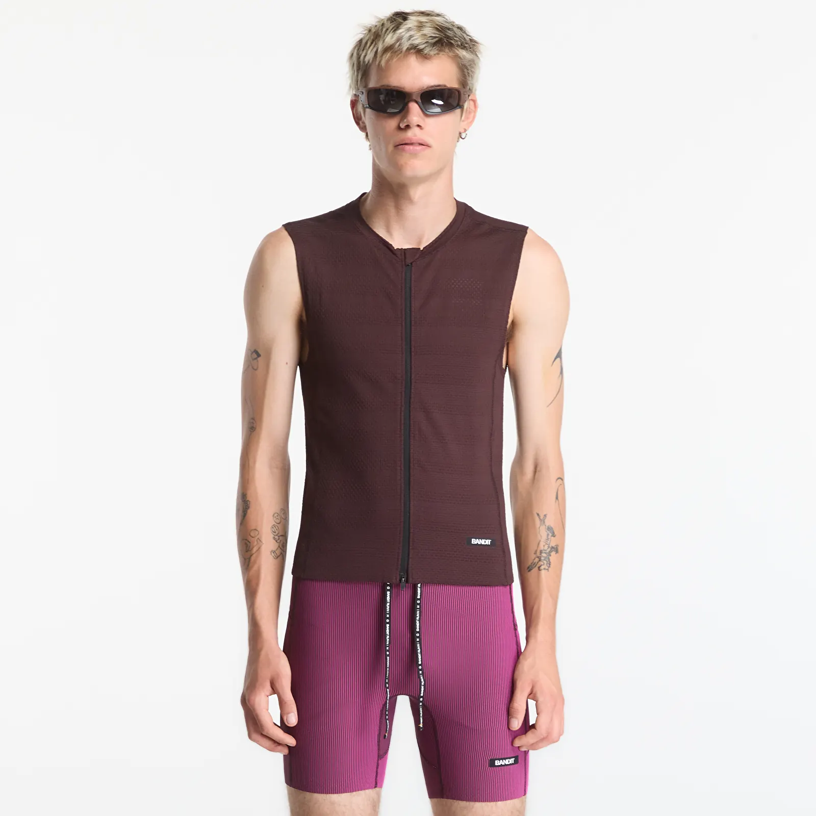 Gilets BANDIT Men's AirKnit™ Distance Sleeveless Zip Espresso