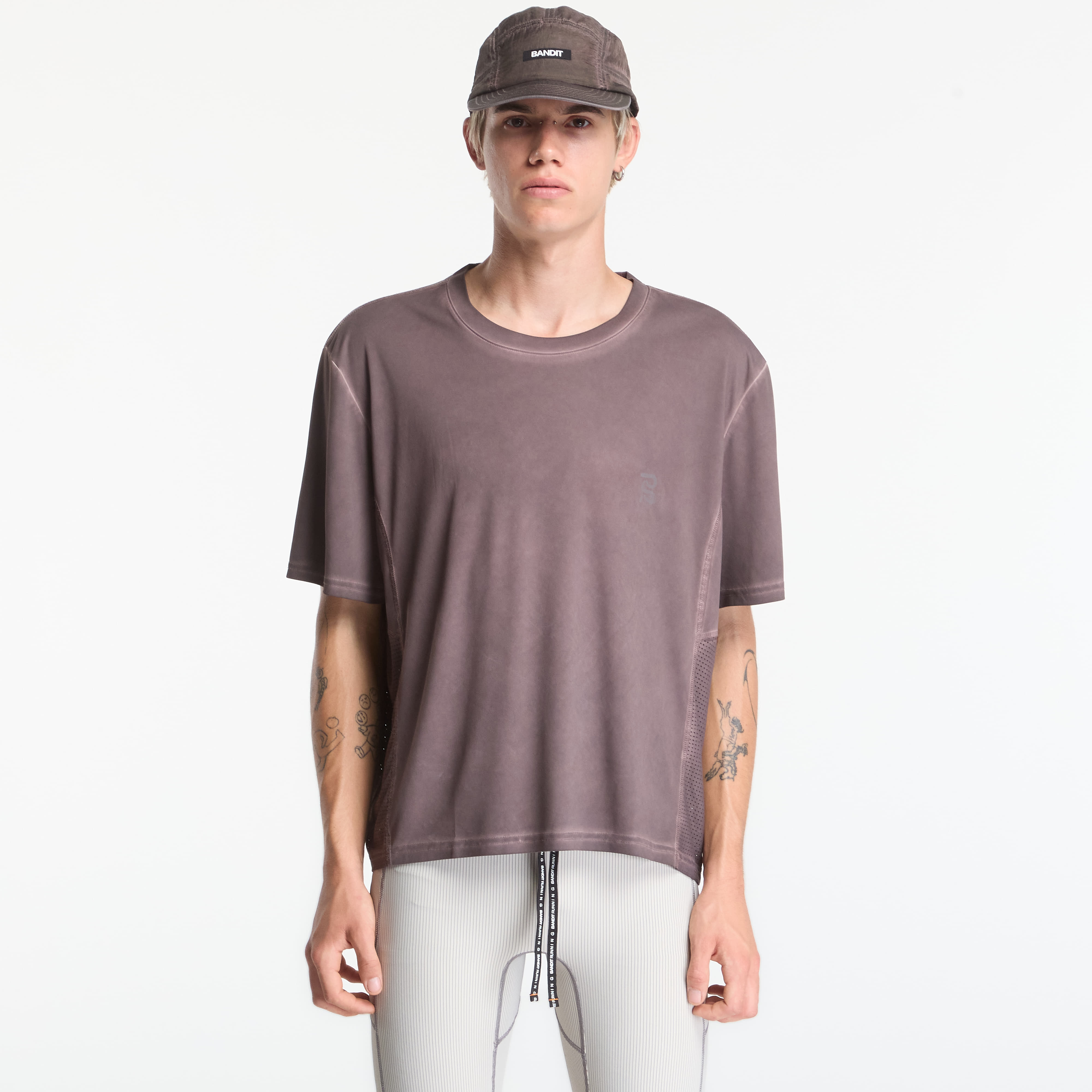 T-shirt BANDIT Men's FrioSoft™ Perforated Box Tee Espresso XL
