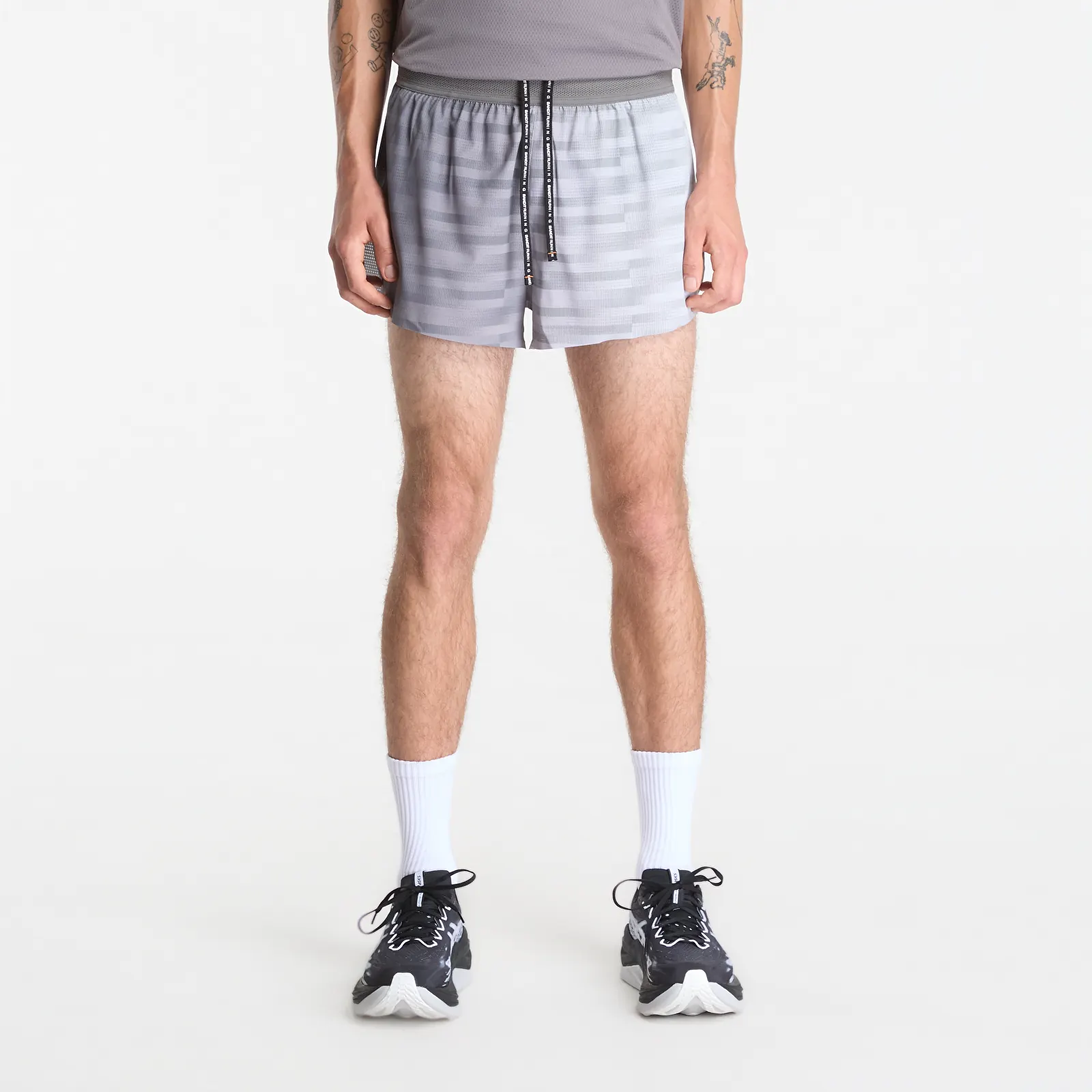 Shorts BANDIT Men's CoolGrid™ 3" Split Short - Uneven Gradient Plaster/ Slate