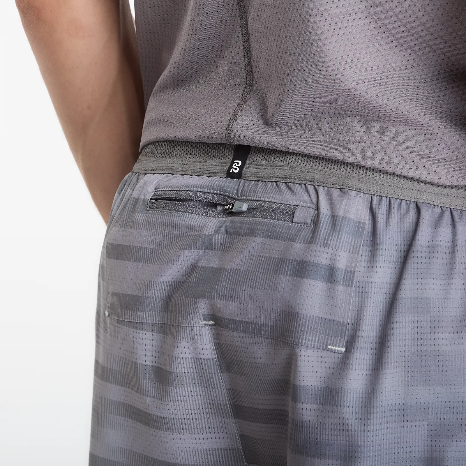 Shorts BANDIT Men's CoolGrid™ 3" Split Short - Uneven Gradient Plaster/ Slate