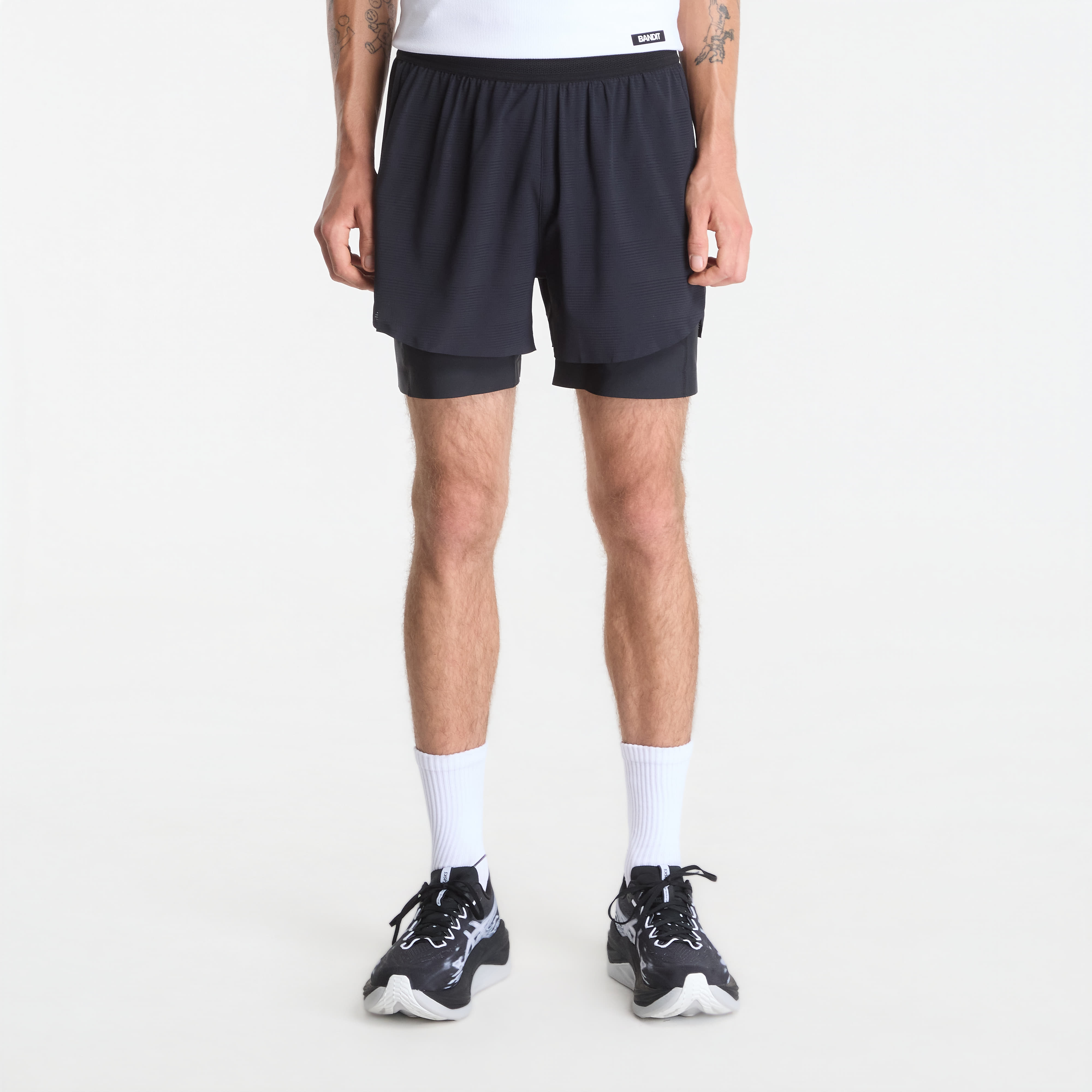 BANDIT Men's CoolGrid™ 2-in-1 Run Short Black S
