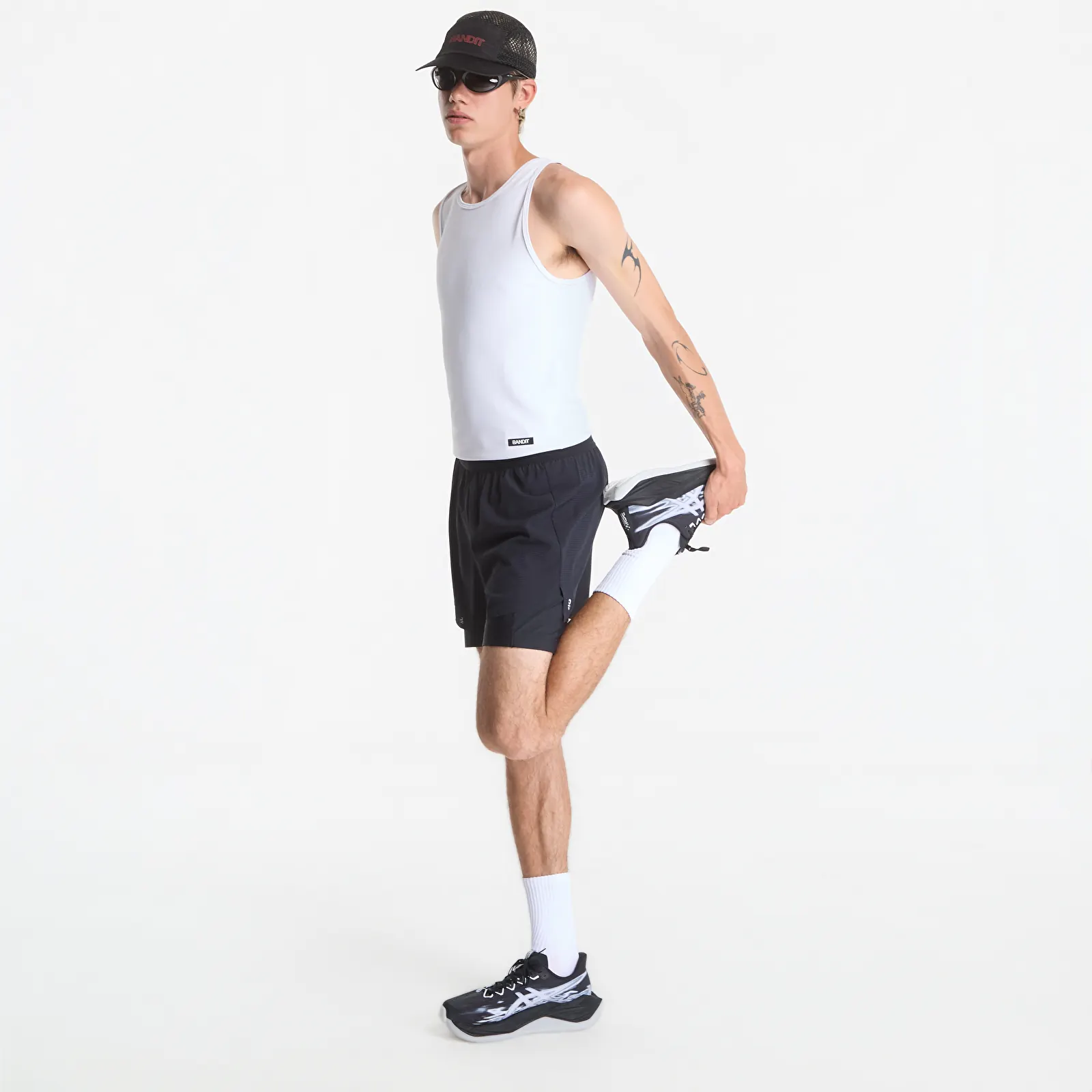 Shorts BANDIT Men's CoolGrid™ 2-in-1 Run Short Black