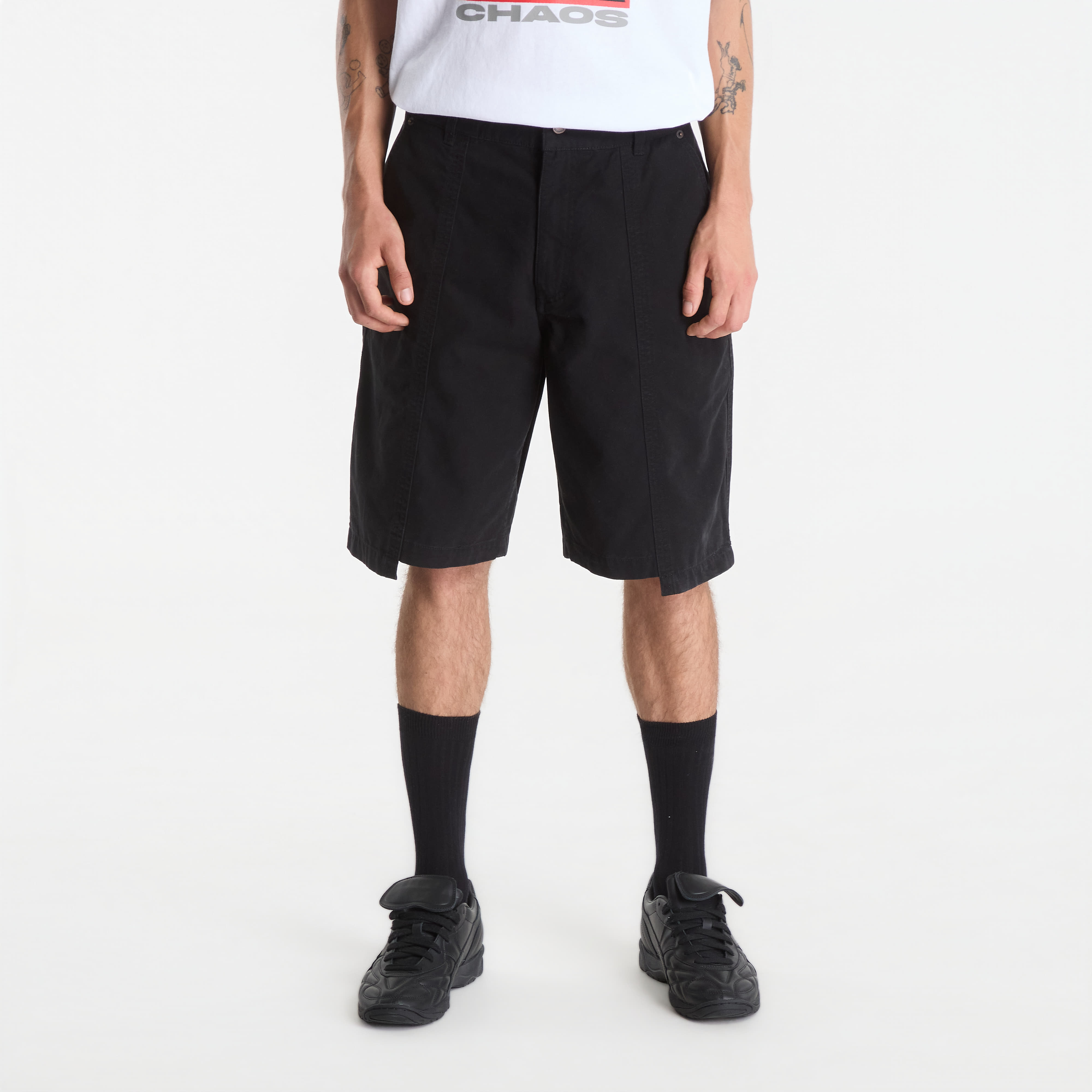 Pantaloni scurți PLEASURES Clash Work Shorts Black 38