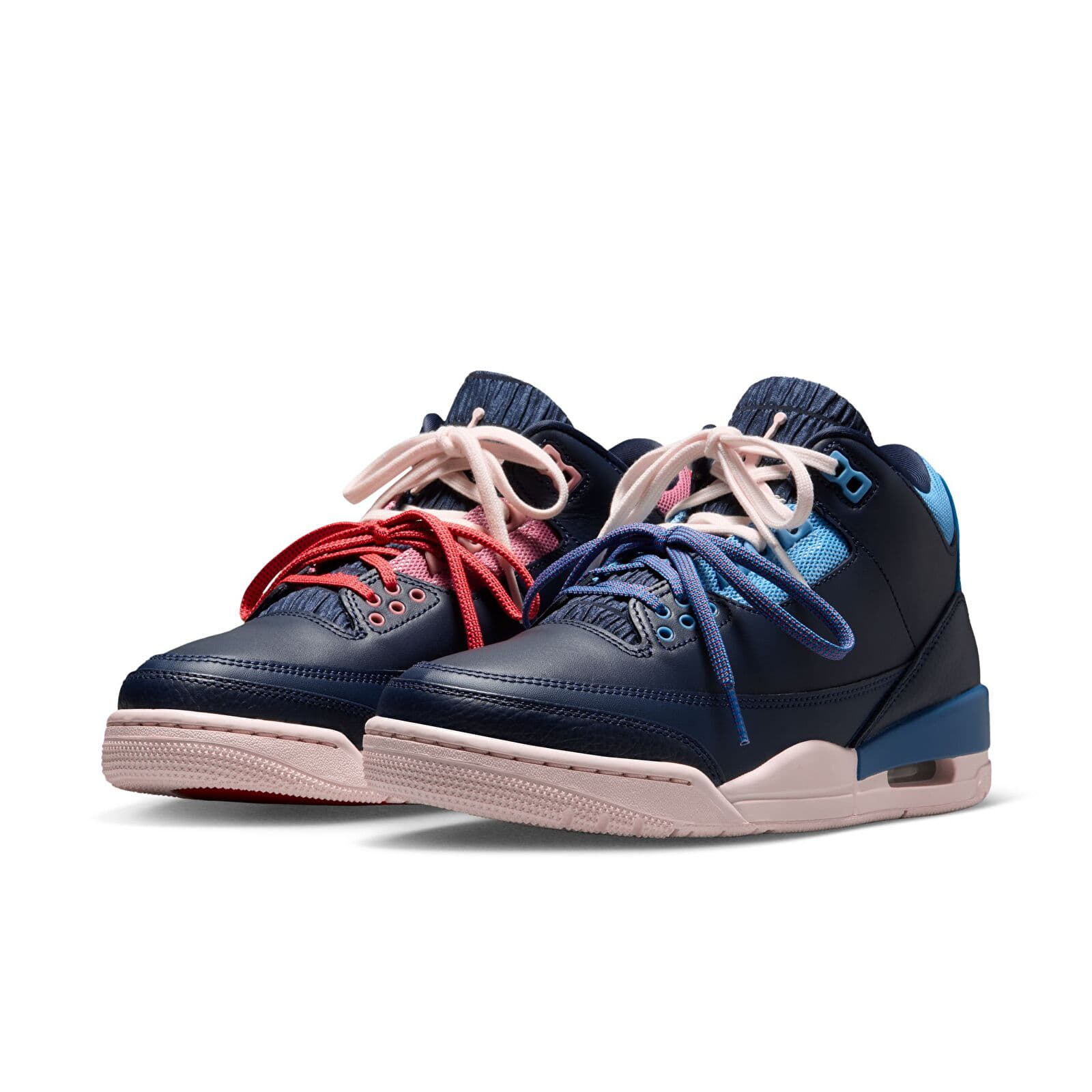 Women's shoes Air Jordan 3 Retro "Sports Renaissance" Obsidian/ Chalk/ Track Red